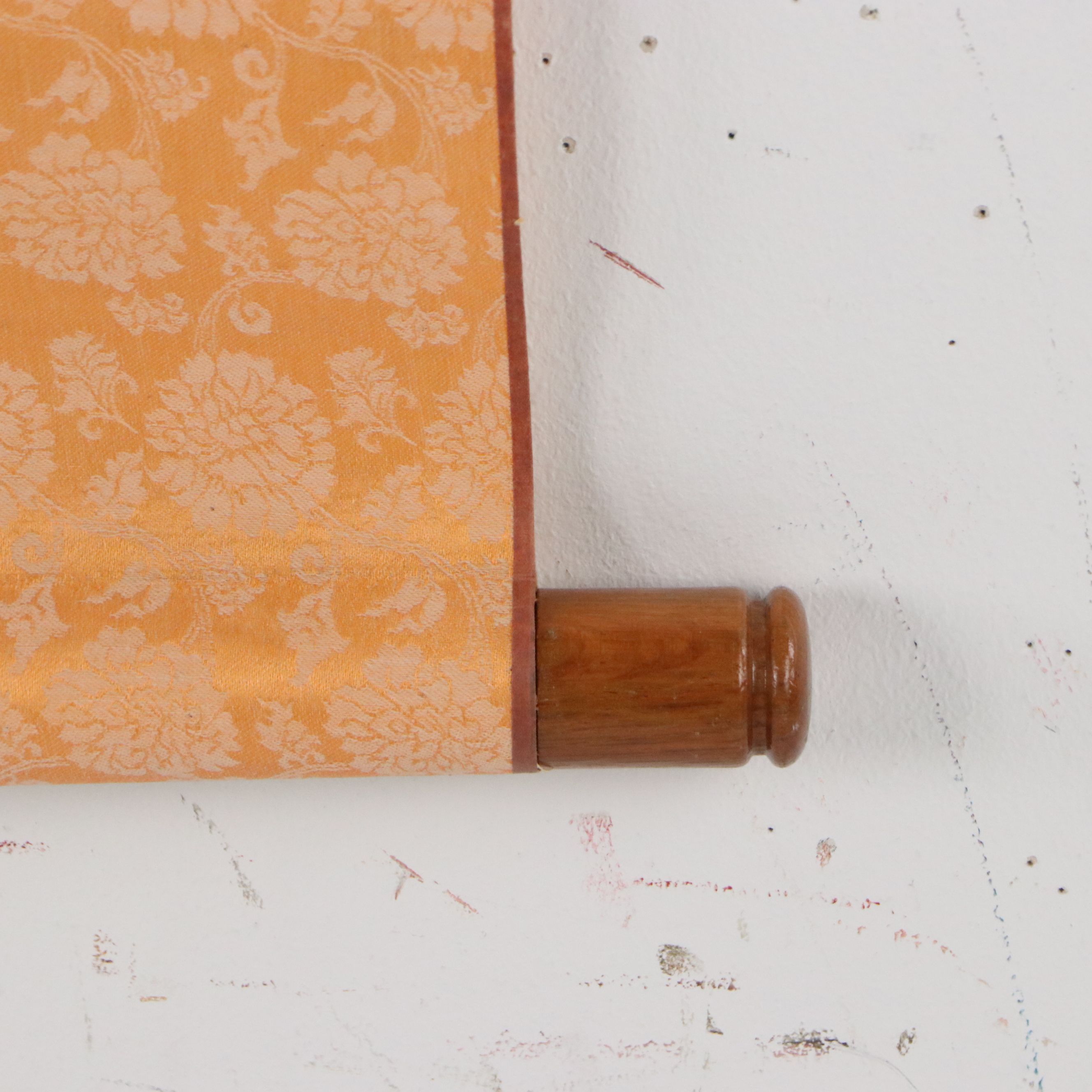 Chinese School Gouache Painting of Ancestor on Silk Scroll, 20th Century