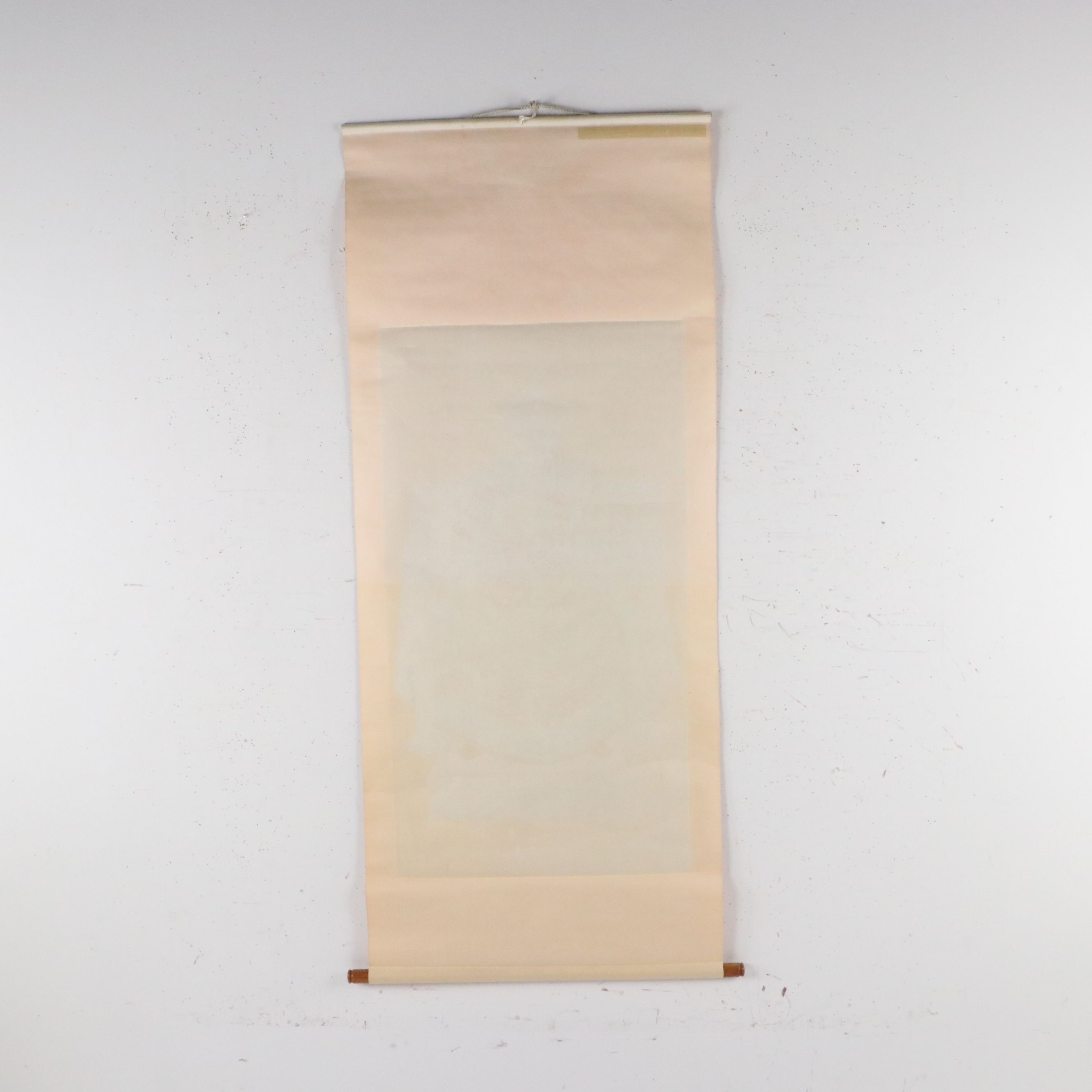 Chinese School Gouache Painting of Ancestor on Silk Scroll, 20th Century