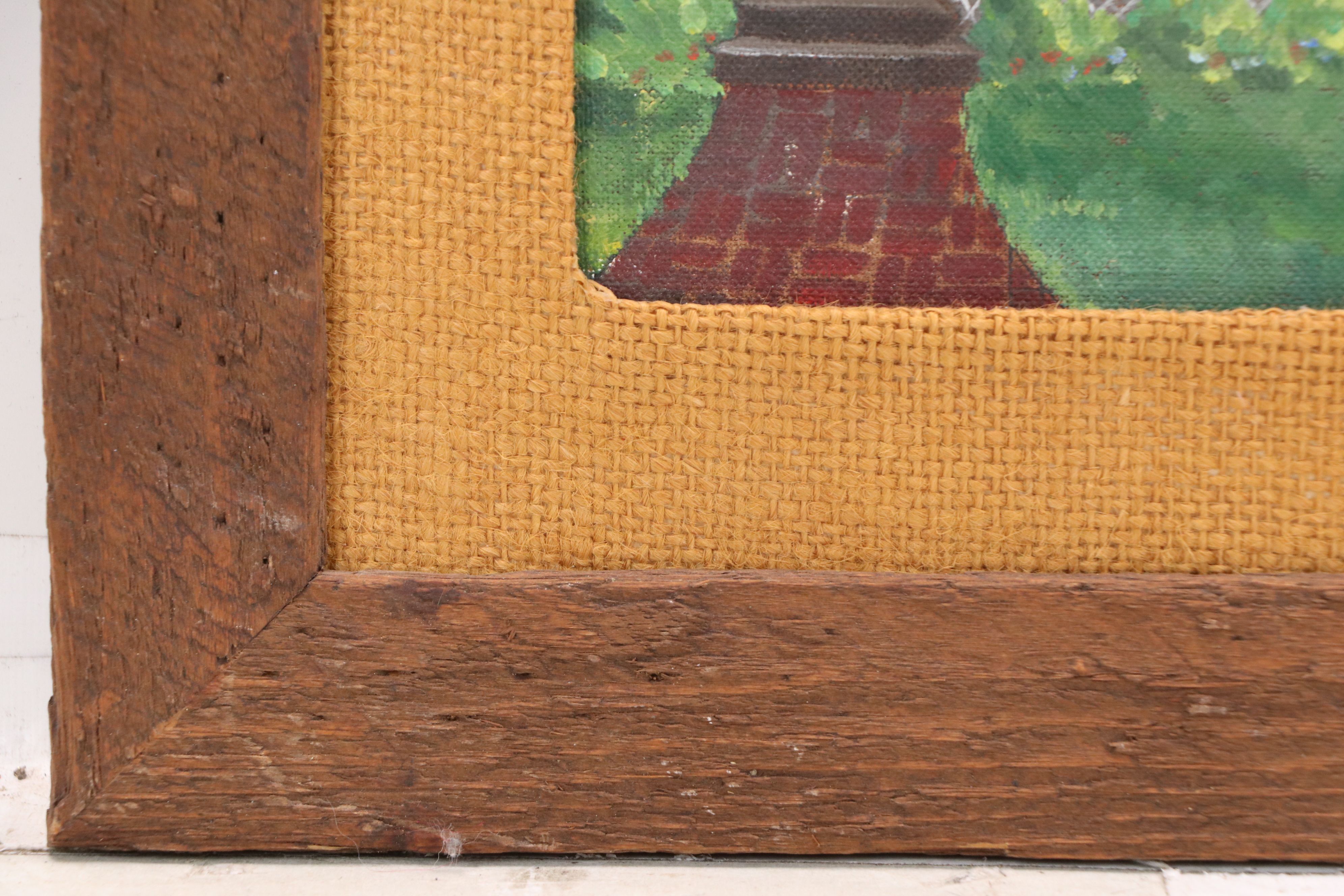 Ann Thompson Primitive Acrylic Paintings of Historical New England, 20th C.