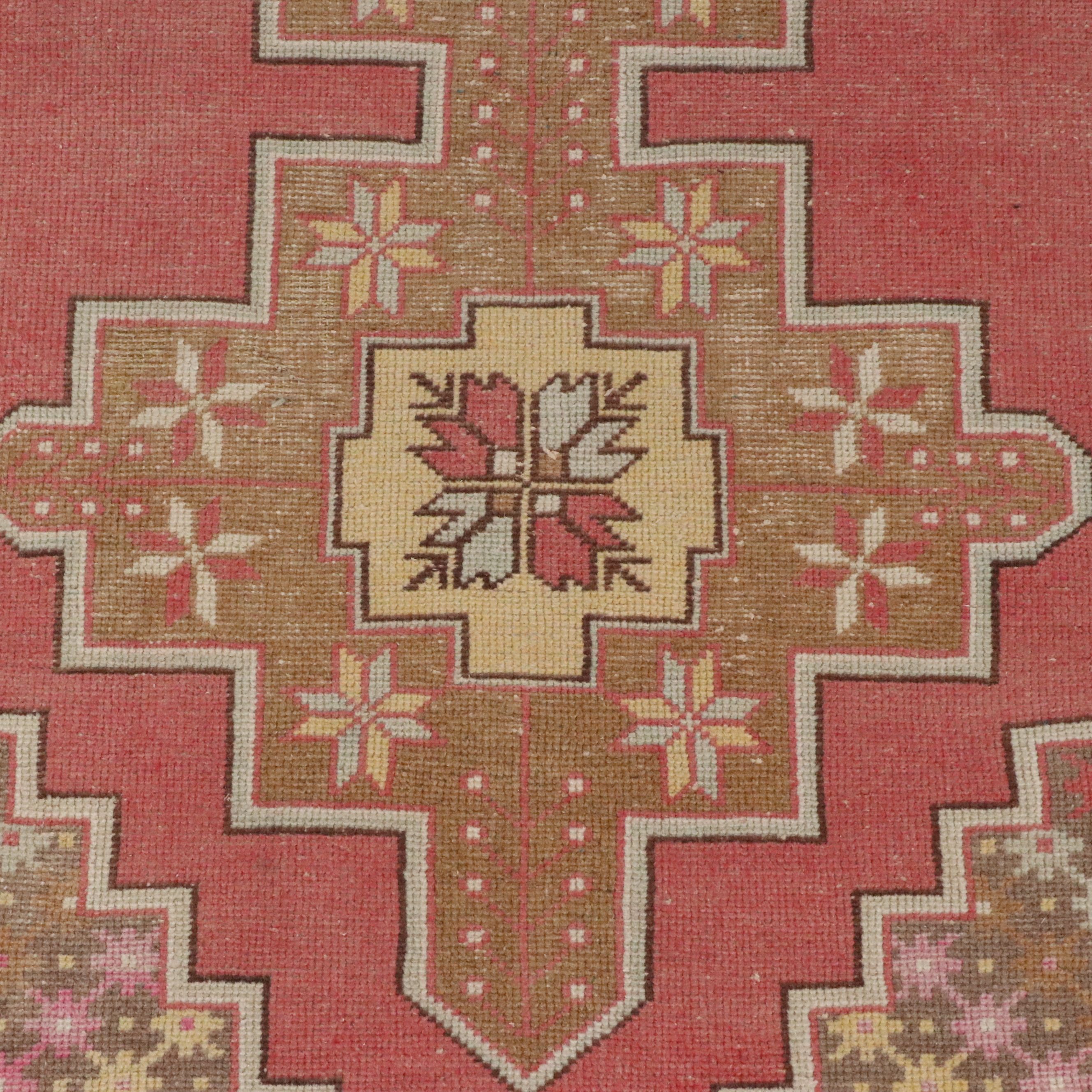 4'3 x 8'7 Hand-Knotted Turkish Konya Area Rug