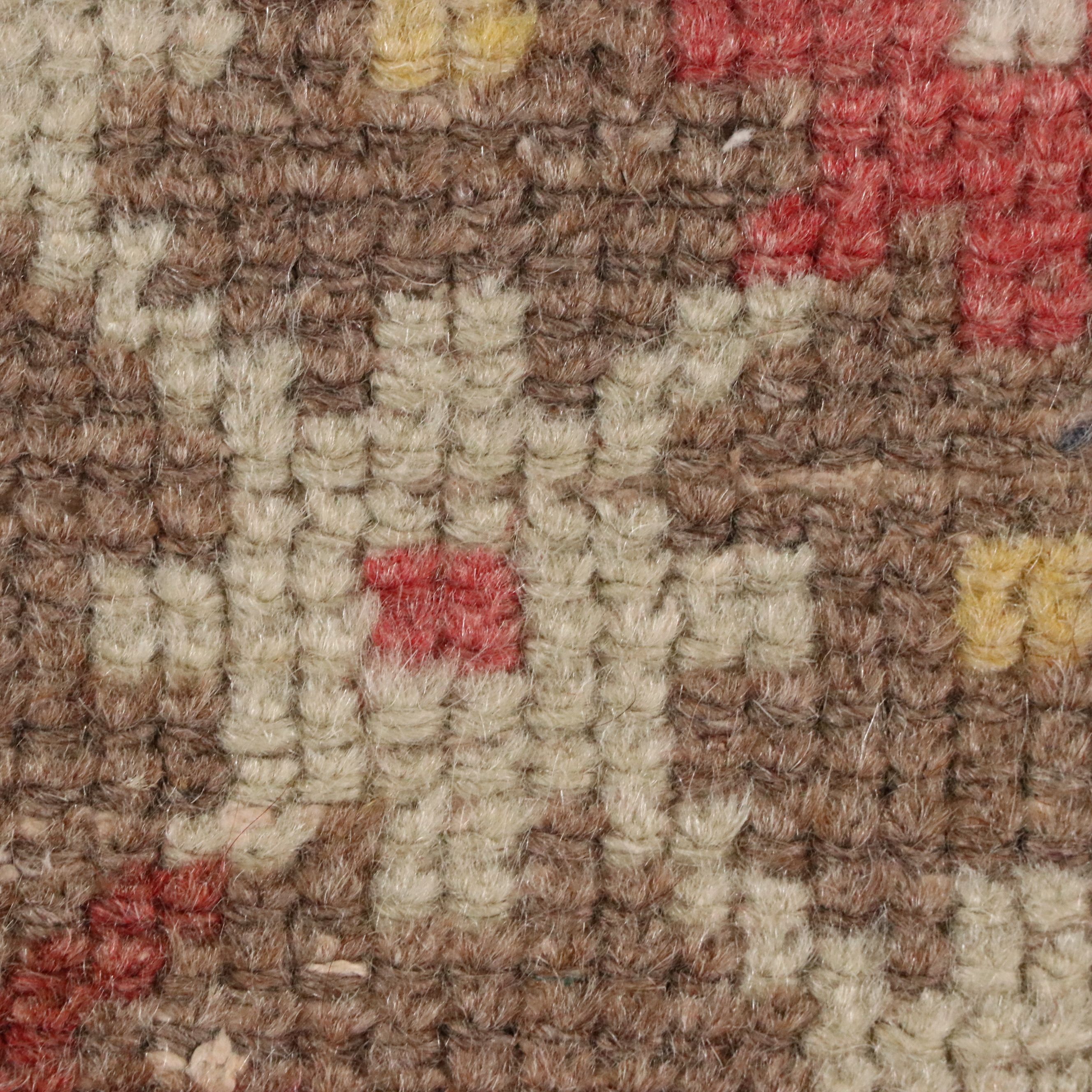 4'3 x 8'7 Hand-Knotted Turkish Konya Area Rug