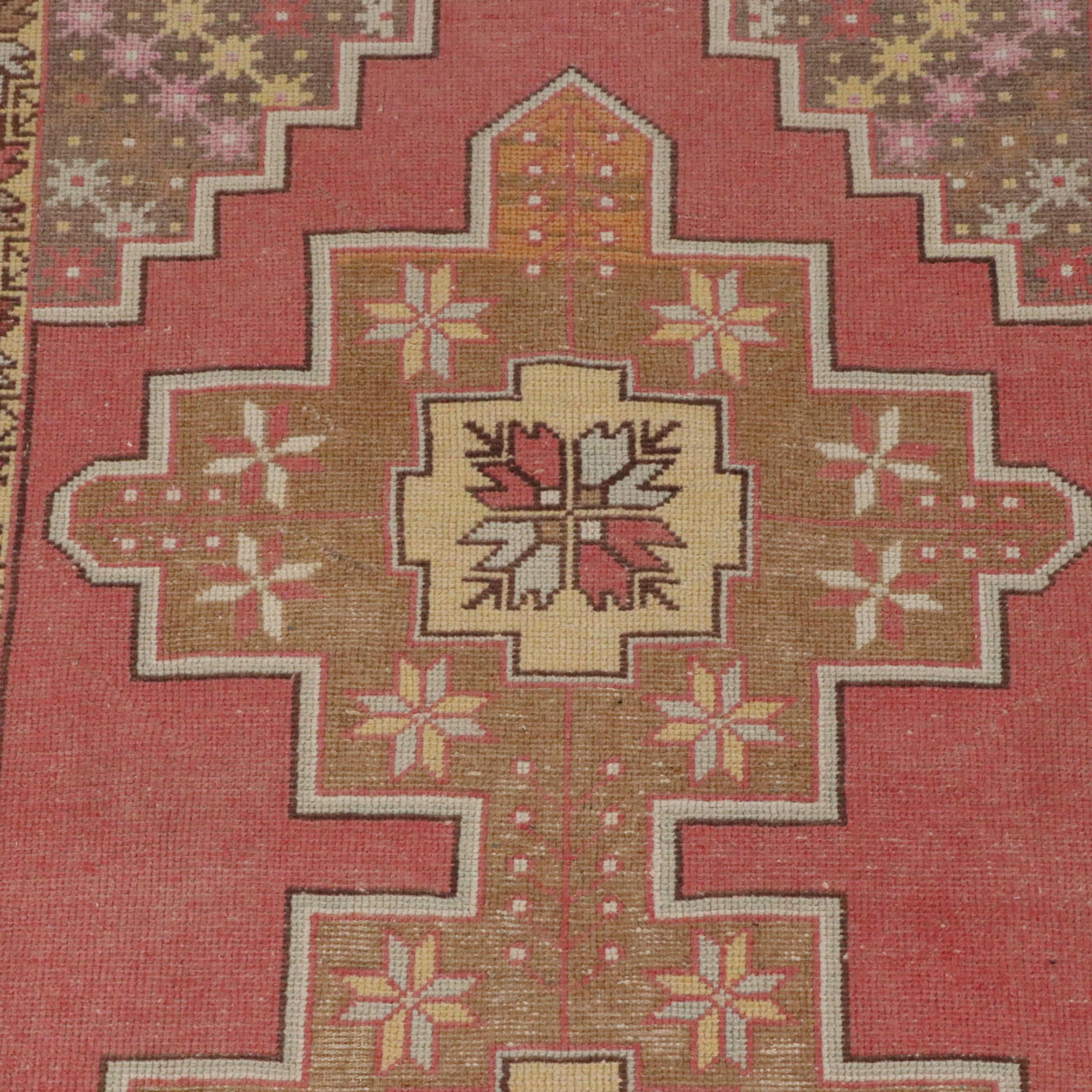 4'3 x 8'7 Hand-Knotted Turkish Konya Area Rug