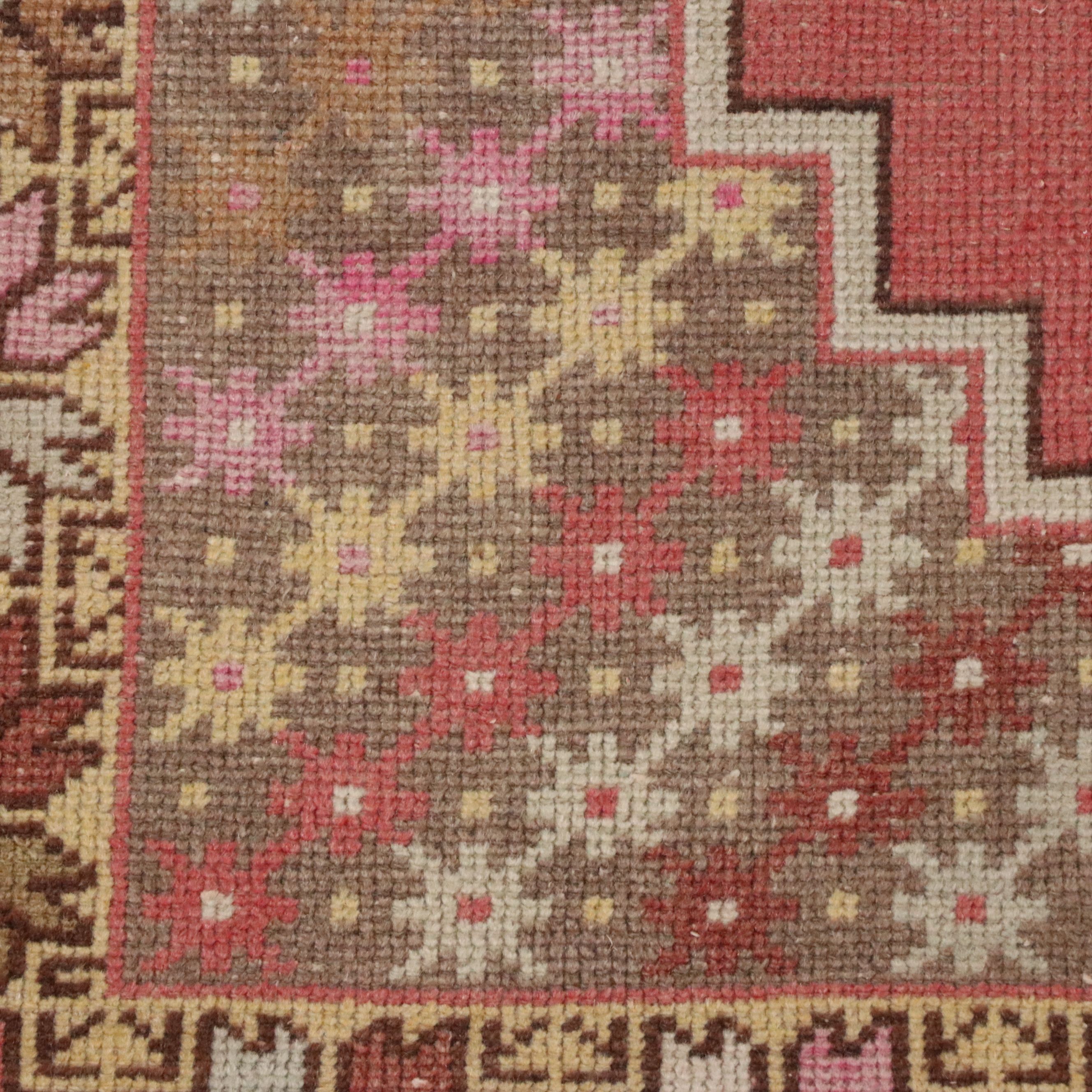 4'3 x 8'7 Hand-Knotted Turkish Konya Area Rug