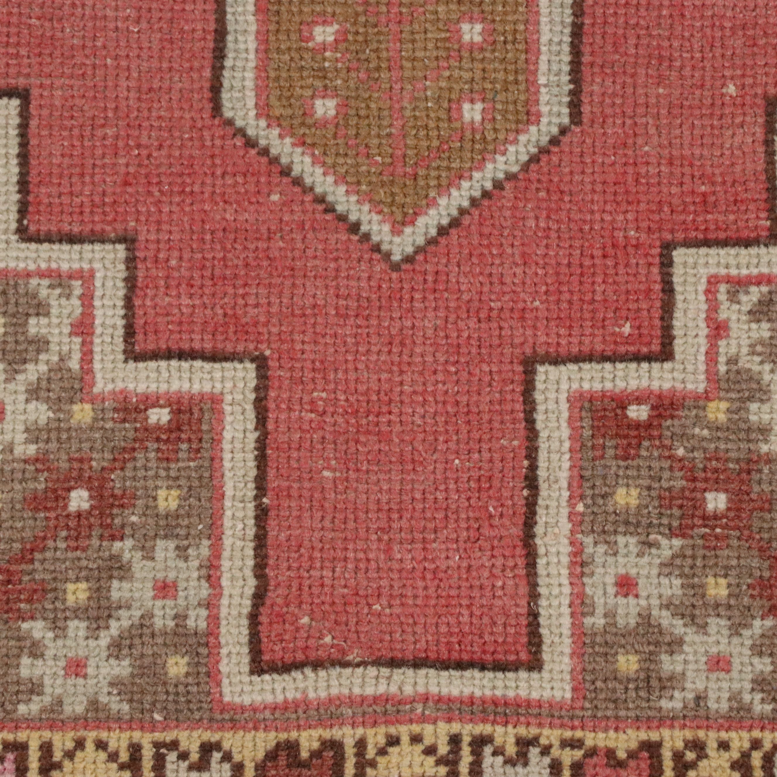 4'3 x 8'7 Hand-Knotted Turkish Konya Area Rug