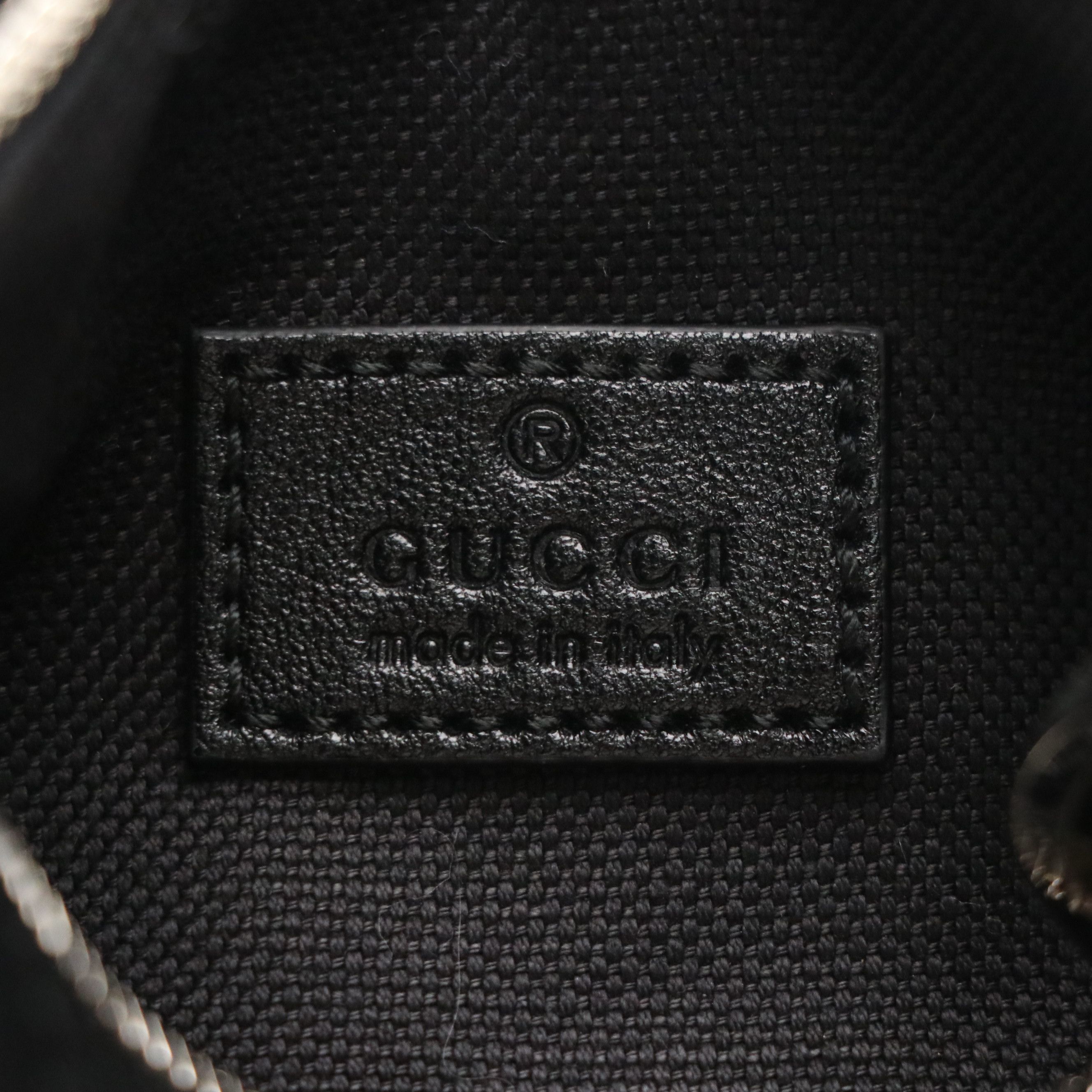 Gucci Mini Blondie Barrel Shoulder Bag in Black Diagonal Quilted Calf Leather