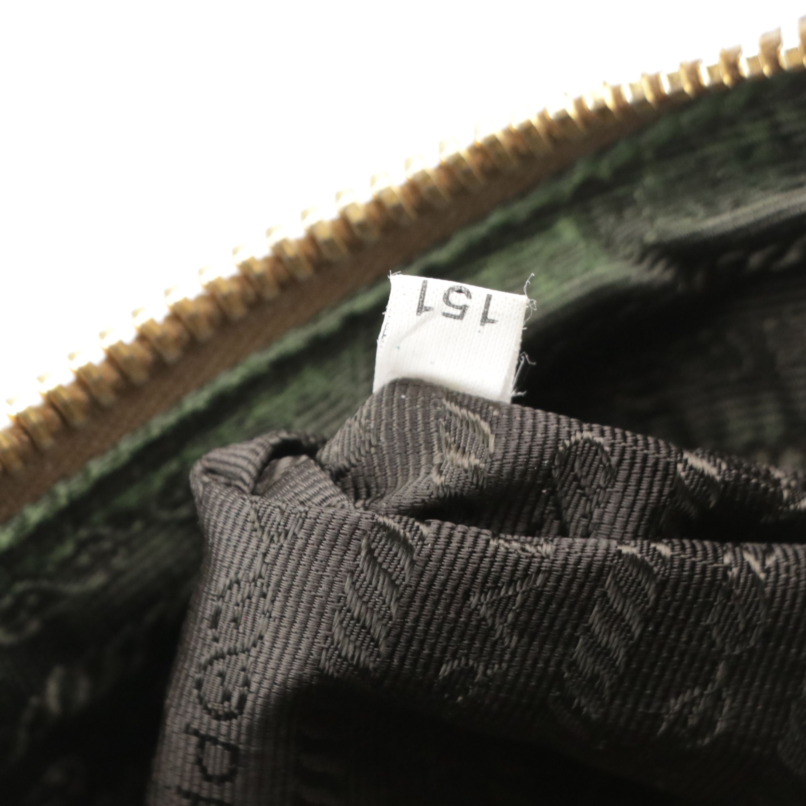 Prada Hobo Shoulder Bag in Army Green Tessuto Nylon, Leather and Jacquard Stripe