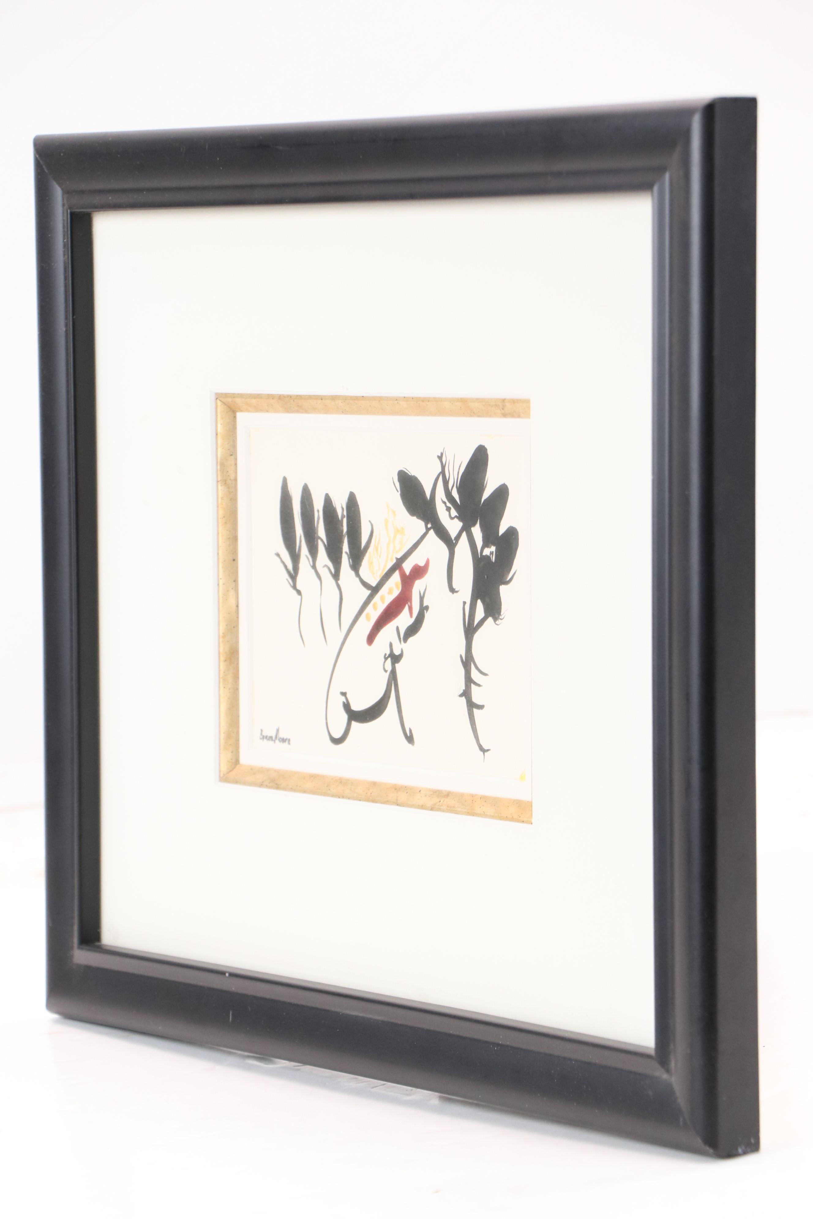 Bruce Moore Abstract Watercolor Painting, Late 20th or 21st Century