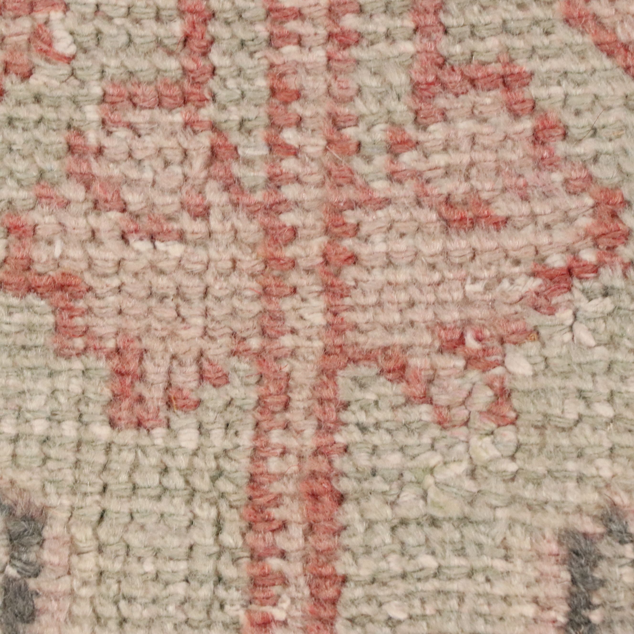 3'9 x 6'10 Hand-Knotted Turkish Oushak Area Rug