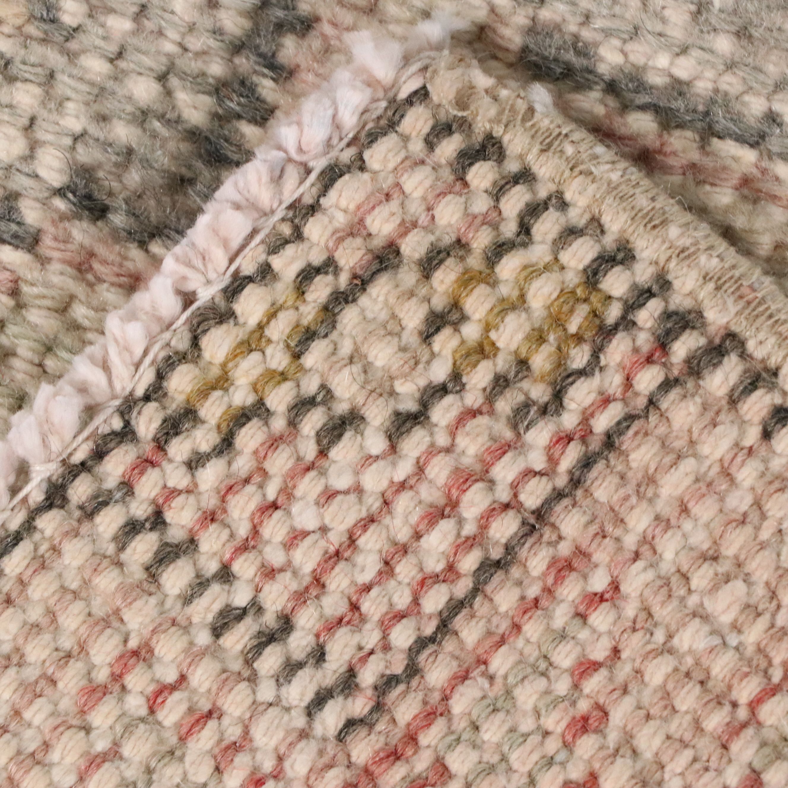 3'9 x 6'10 Hand-Knotted Turkish Oushak Area Rug