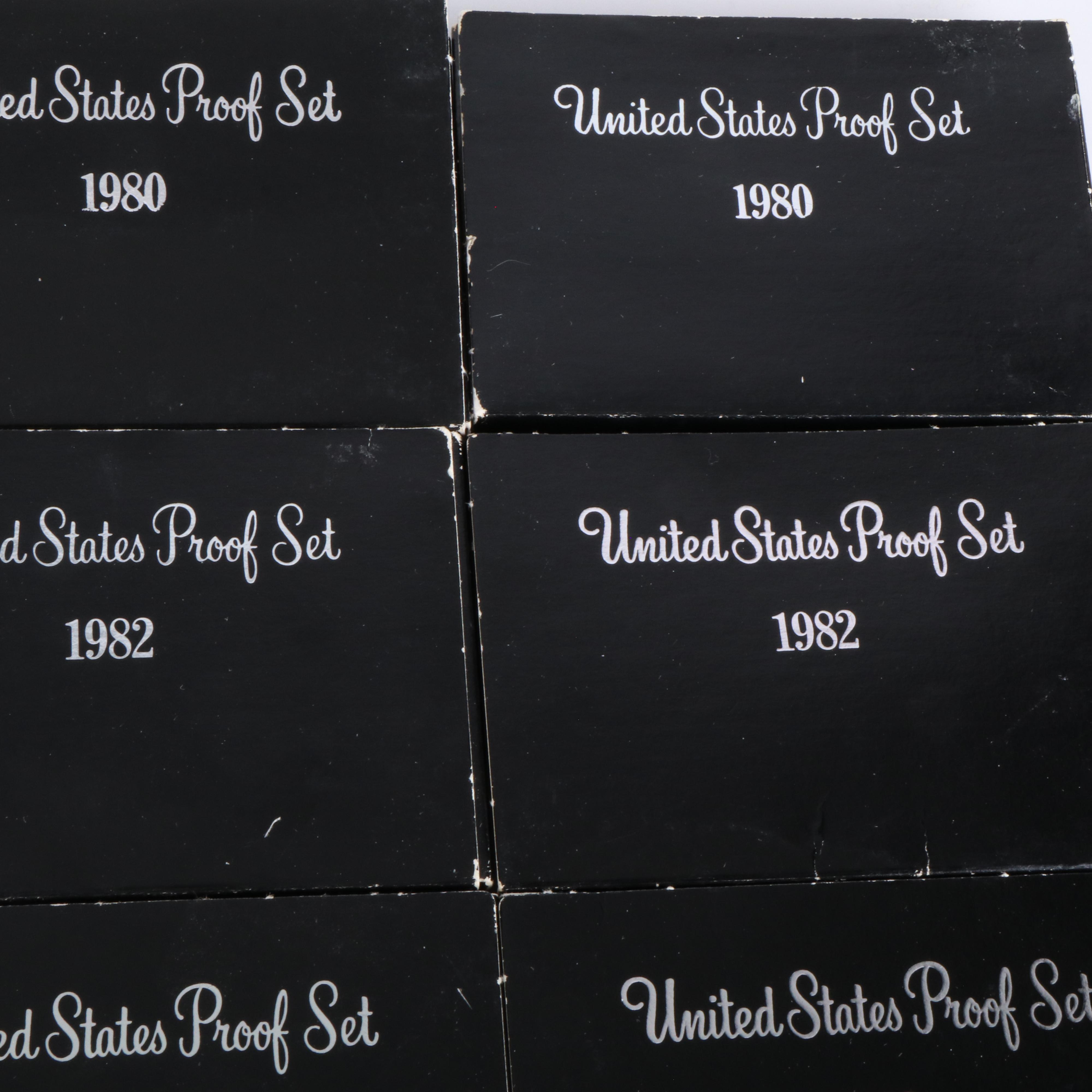 Nineteen U.S.Modern Proof Sets
