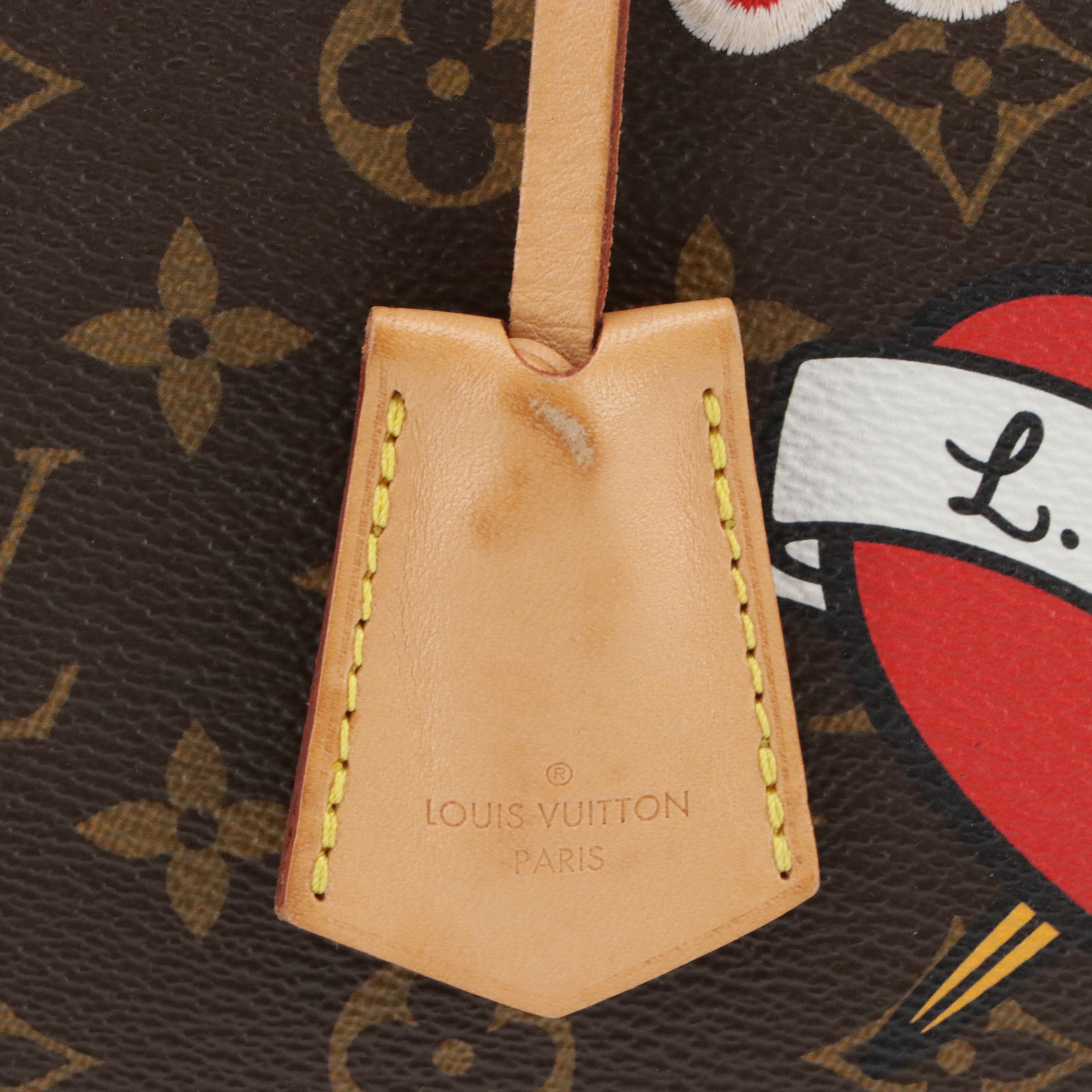 Louis Vuitton Limited Edition Patches Alma Handbag in Monogram Canvas & Leather