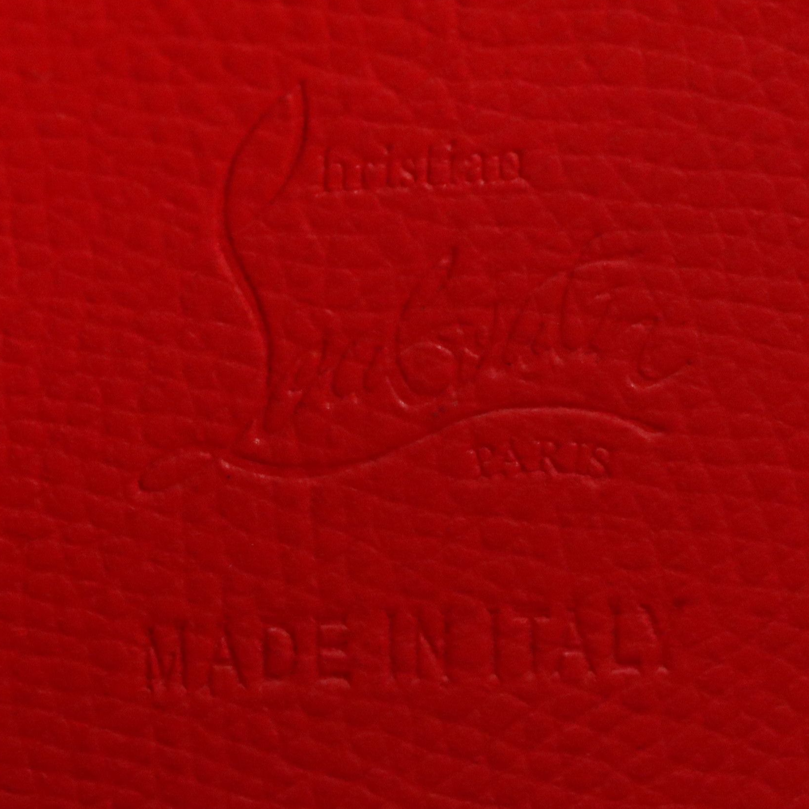 Christian Louboutin Zip Pouch in Loubinthesky Printed Degrade Calfskin Leather