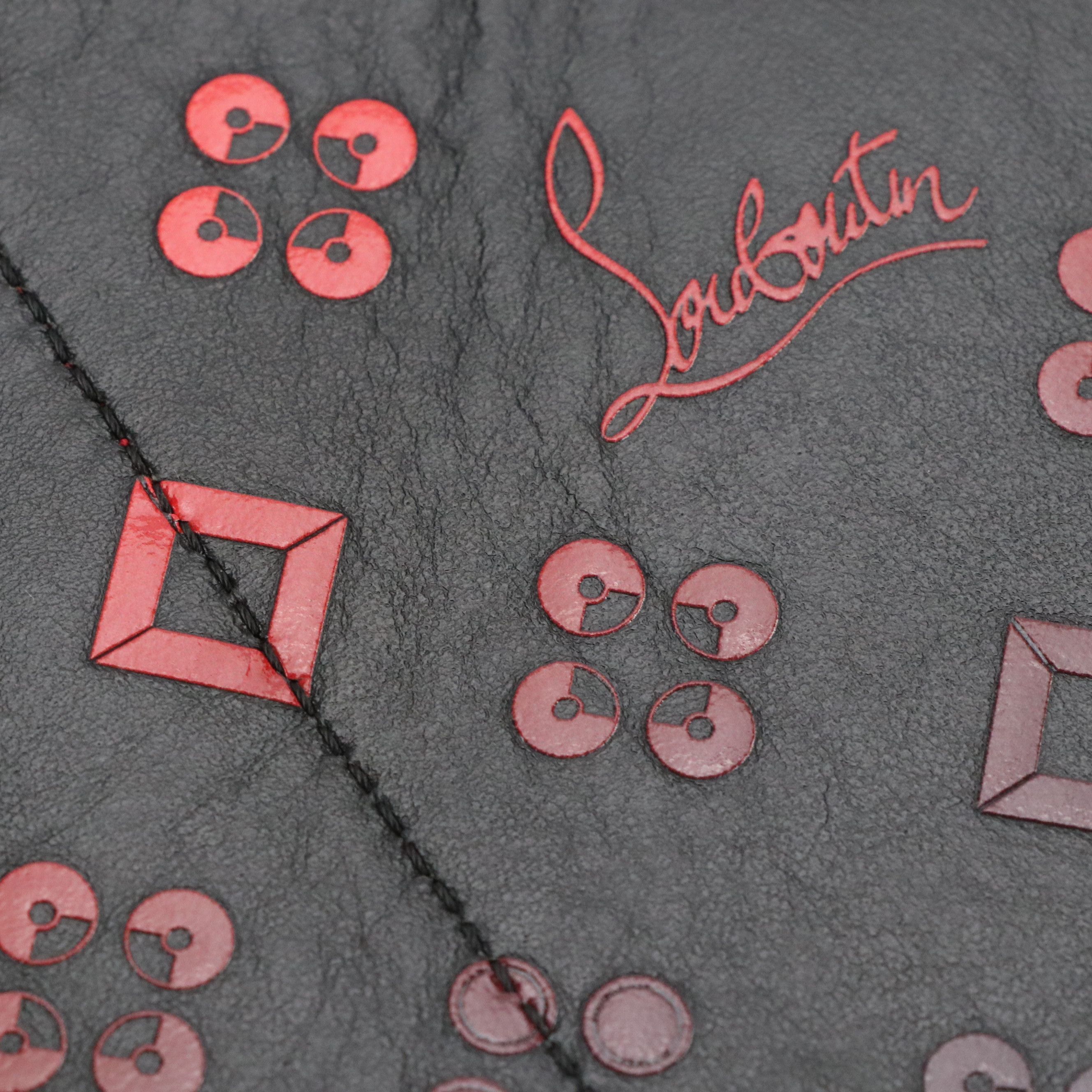 Christian Louboutin Zip Pouch in Loubinthesky Printed Degrade Calfskin Leather