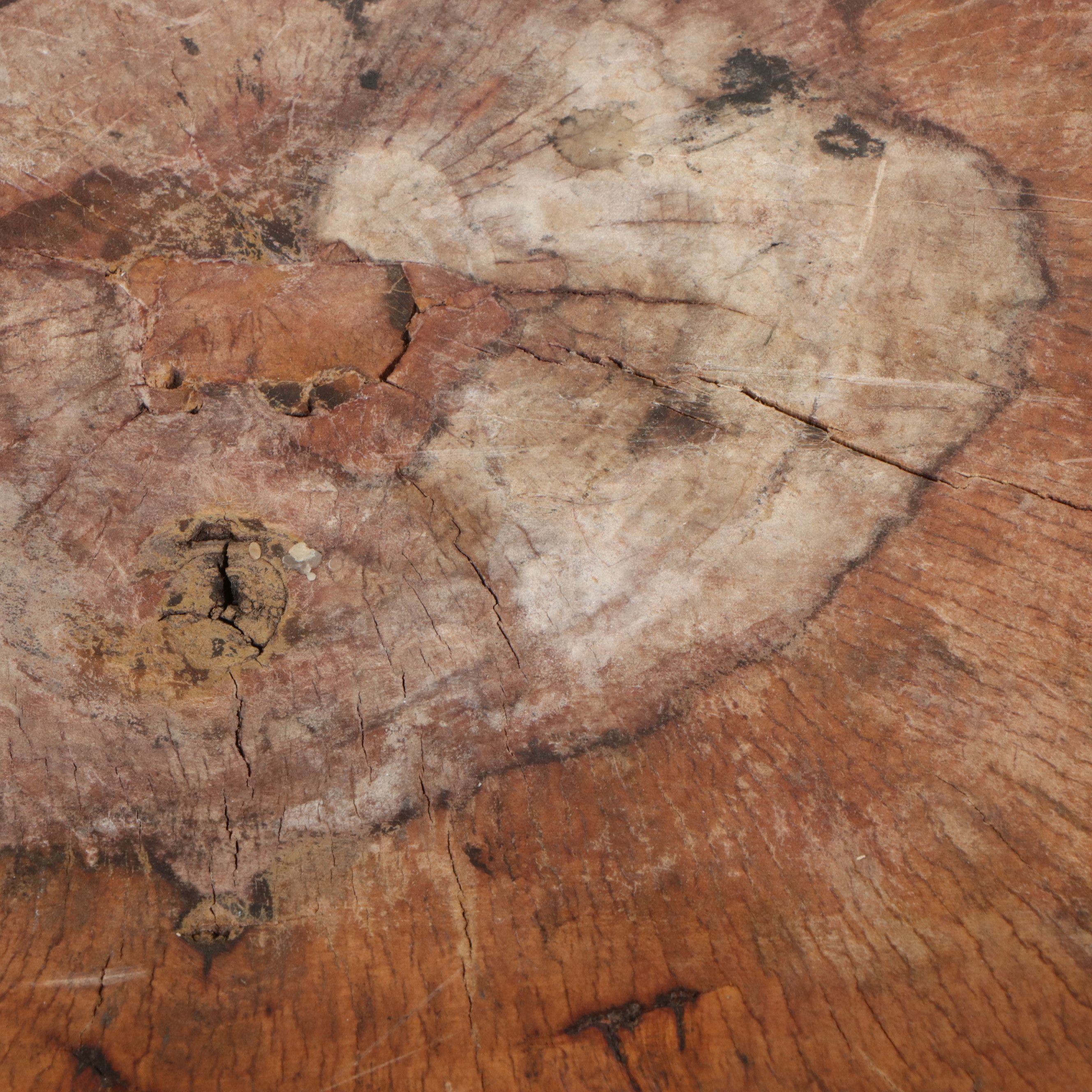 Indonesian Tribal Dayak Style "Aso" Double Dragon Pedestal Table