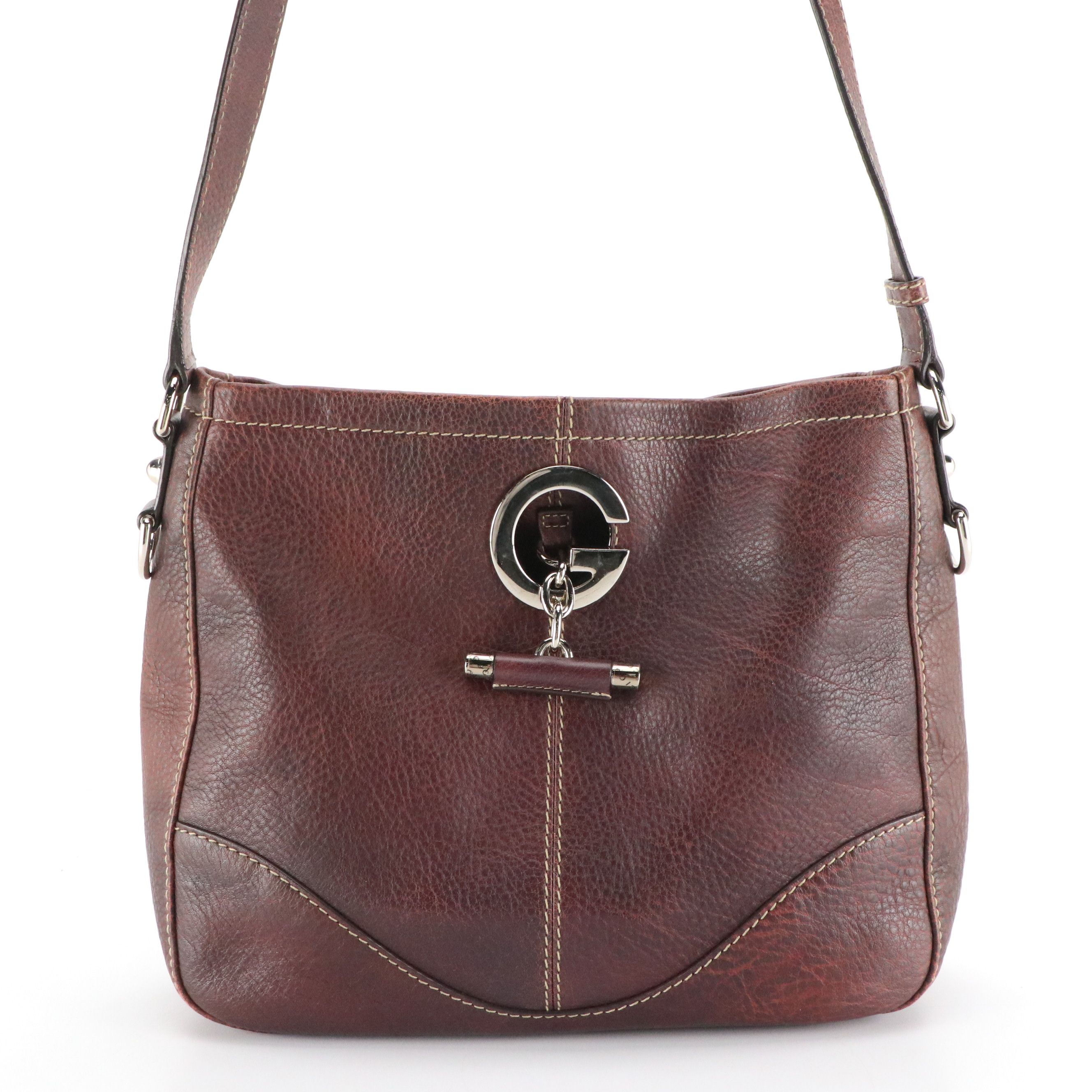 Gucci Charlotte Hobo Crossbody Bag in Brown Leather