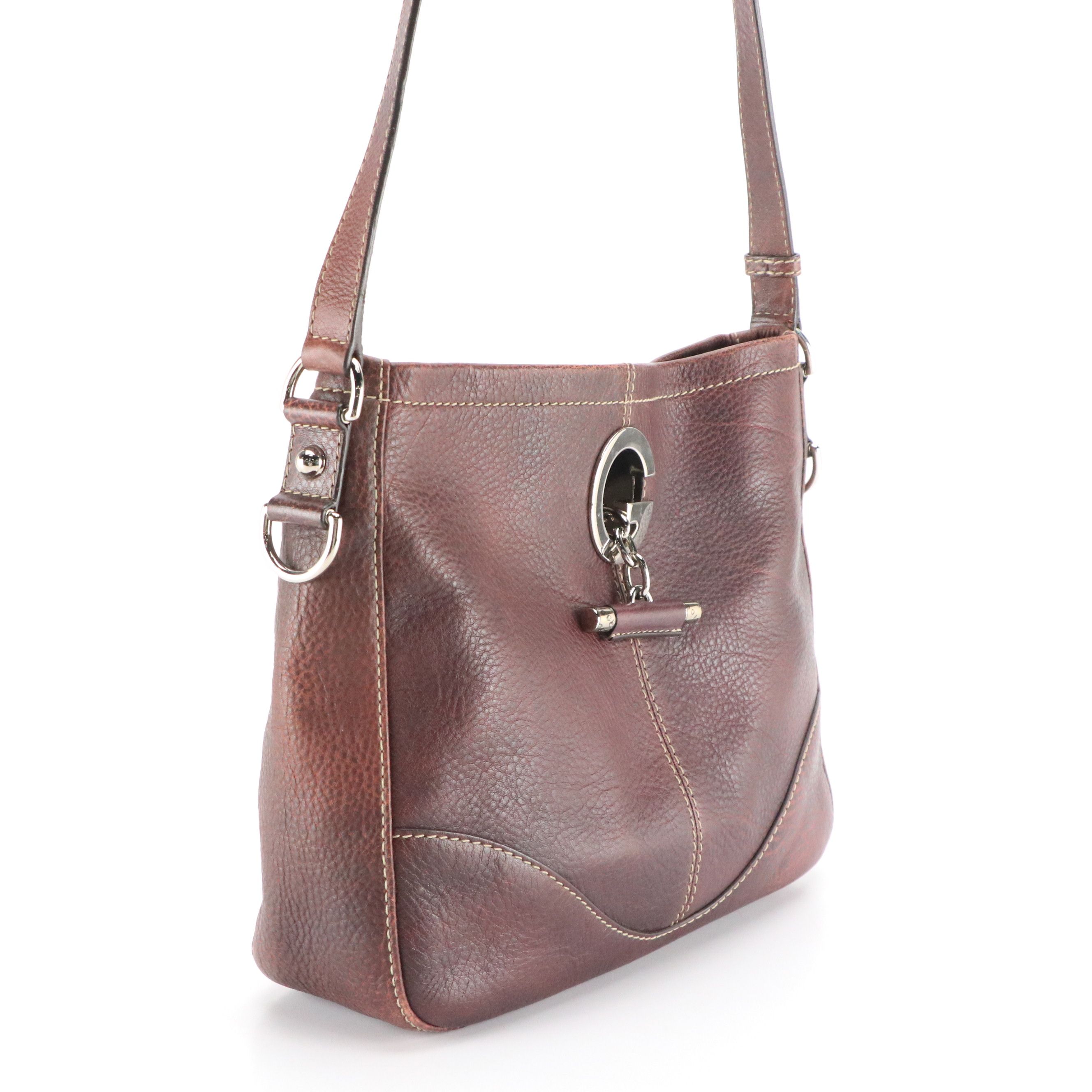 Gucci Charlotte Hobo Crossbody Bag in Brown Leather
