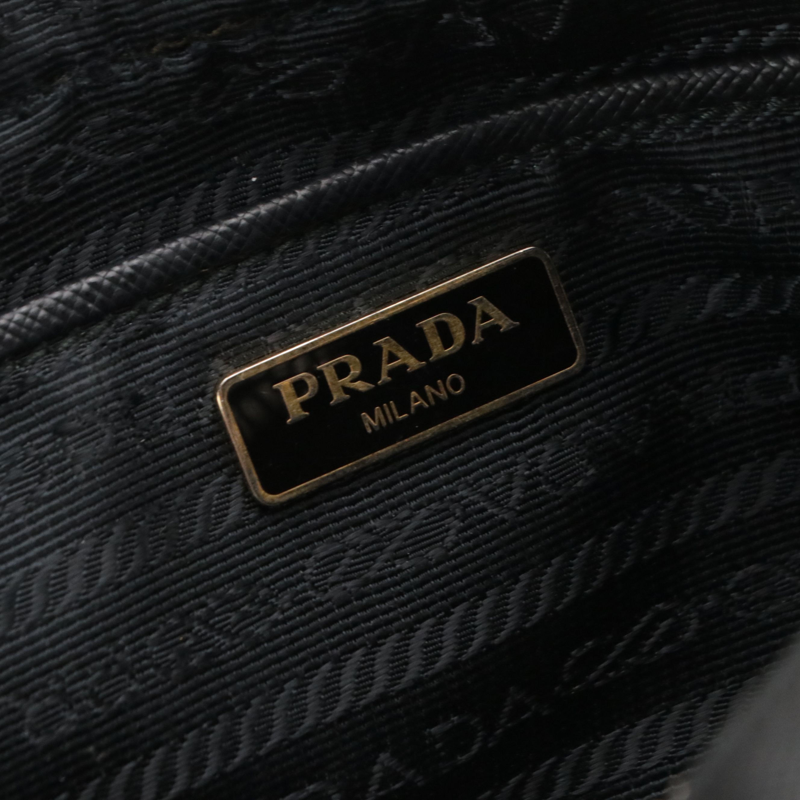 Prada Mini Crossbody Camera Bag in Black Saffiano Leather, With Box