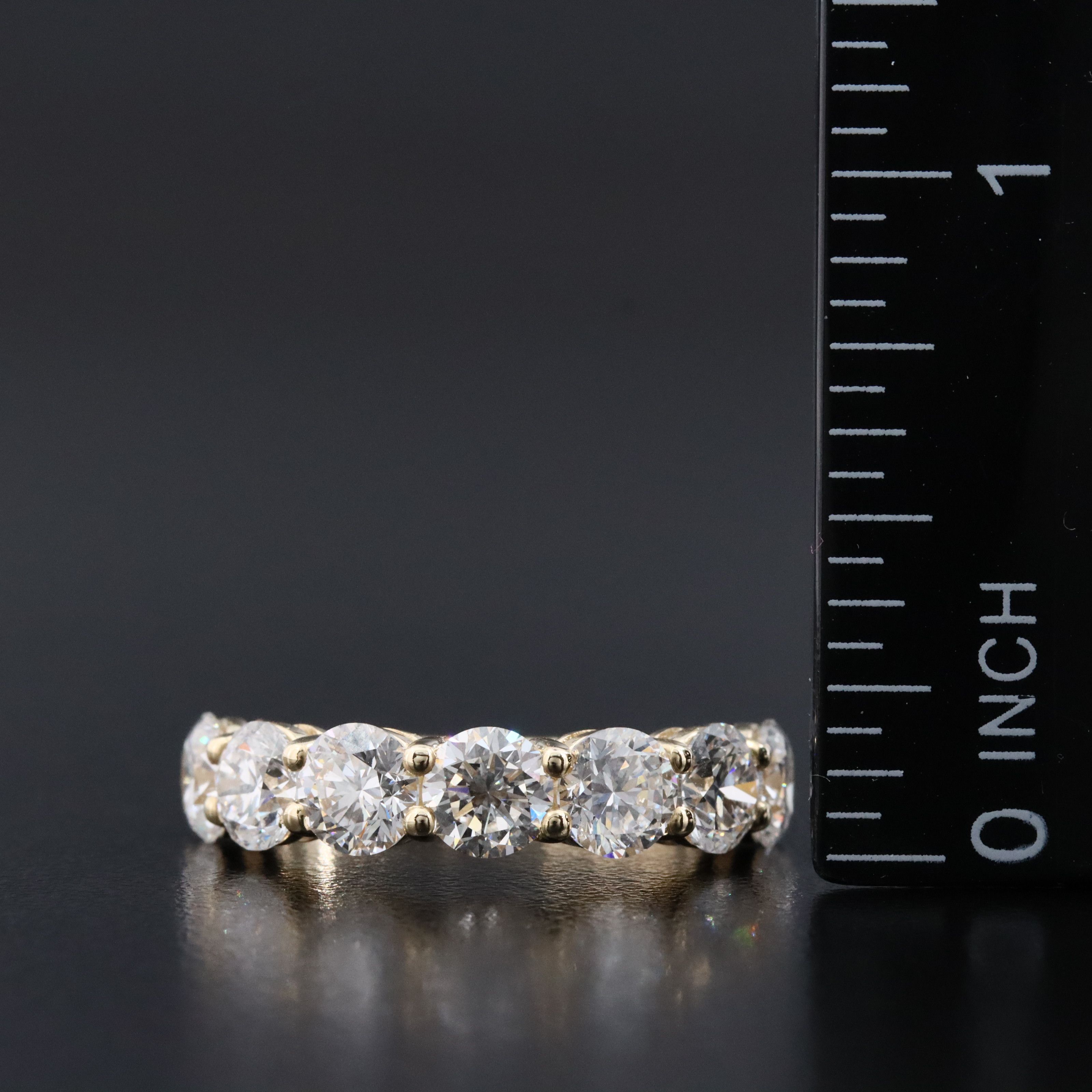 14K 3.36 CTW Lab Grown Diamond Ring with IGI Jewelry Report