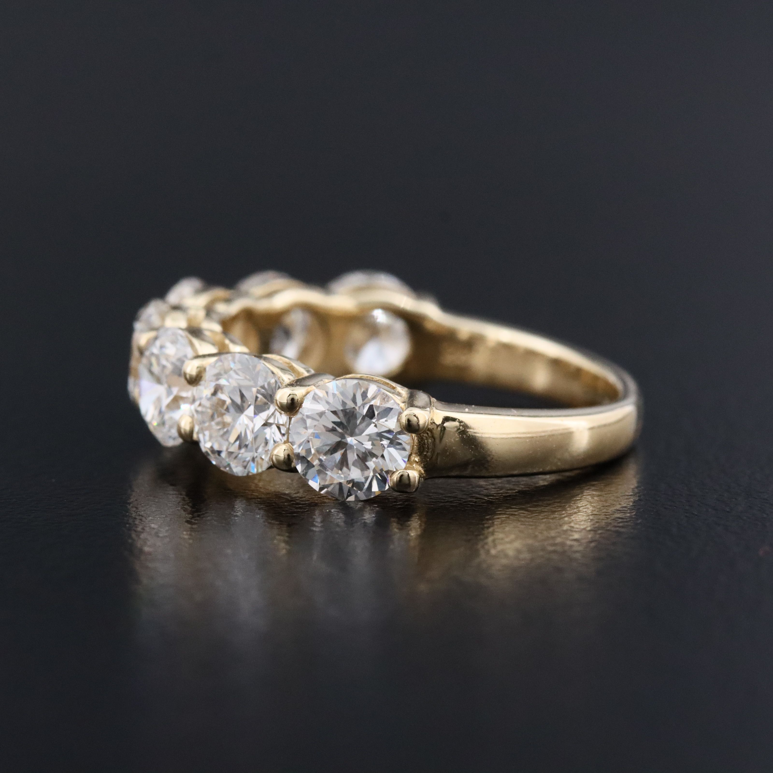 14K 3.36 CTW Lab Grown Diamond Ring with IGI Jewelry Report