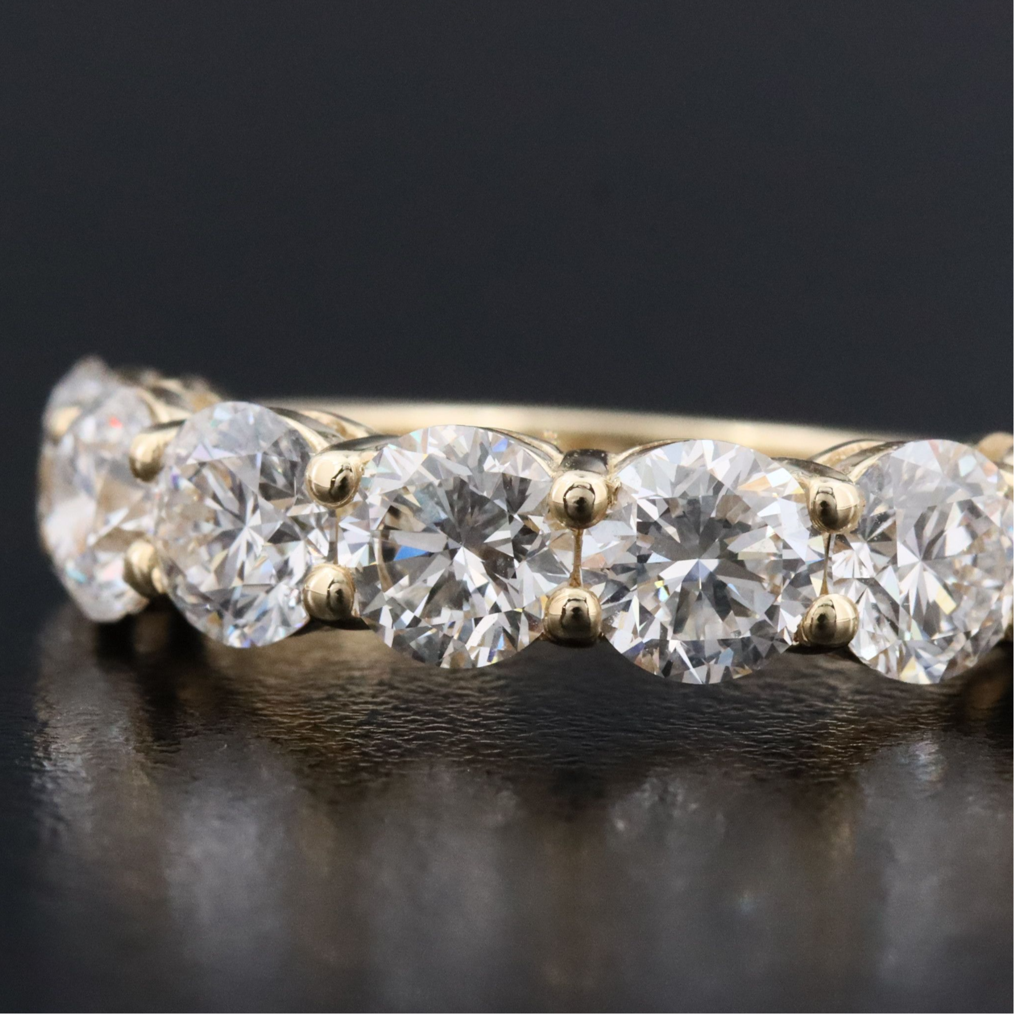 14K 3.36 CTW Lab Grown Diamond Ring with IGI Jewelry Report