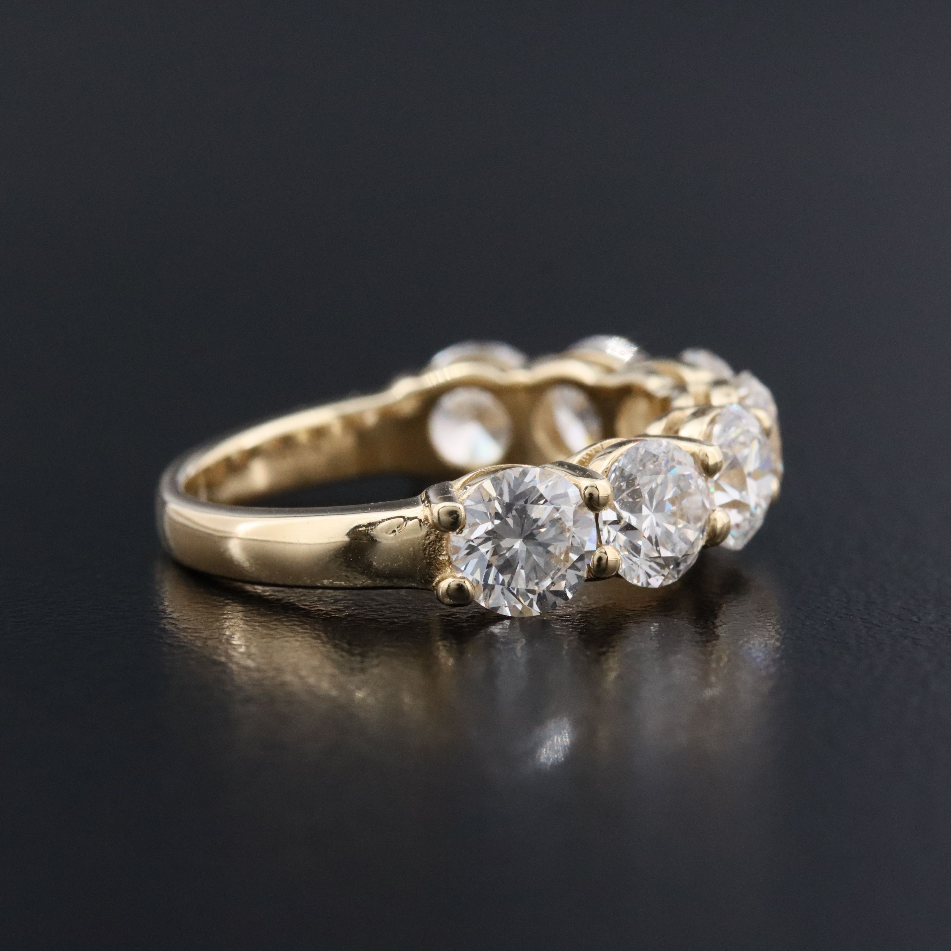 14K 3.36 CTW Lab Grown Diamond Ring with IGI Jewelry Report