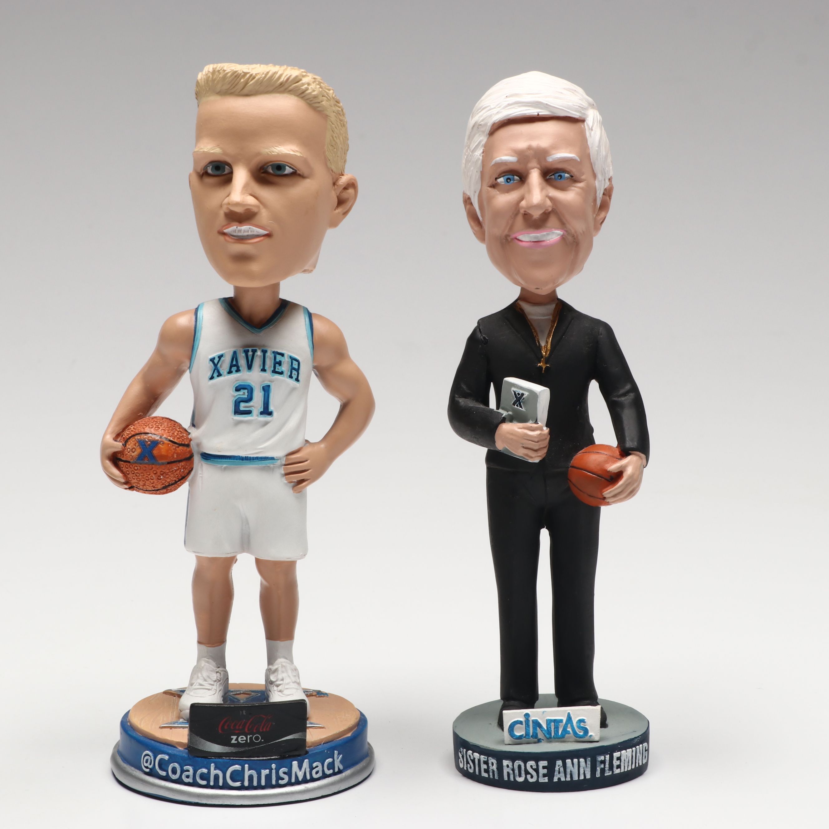 Xavier University Ornaments with Flag and Bobbleheads