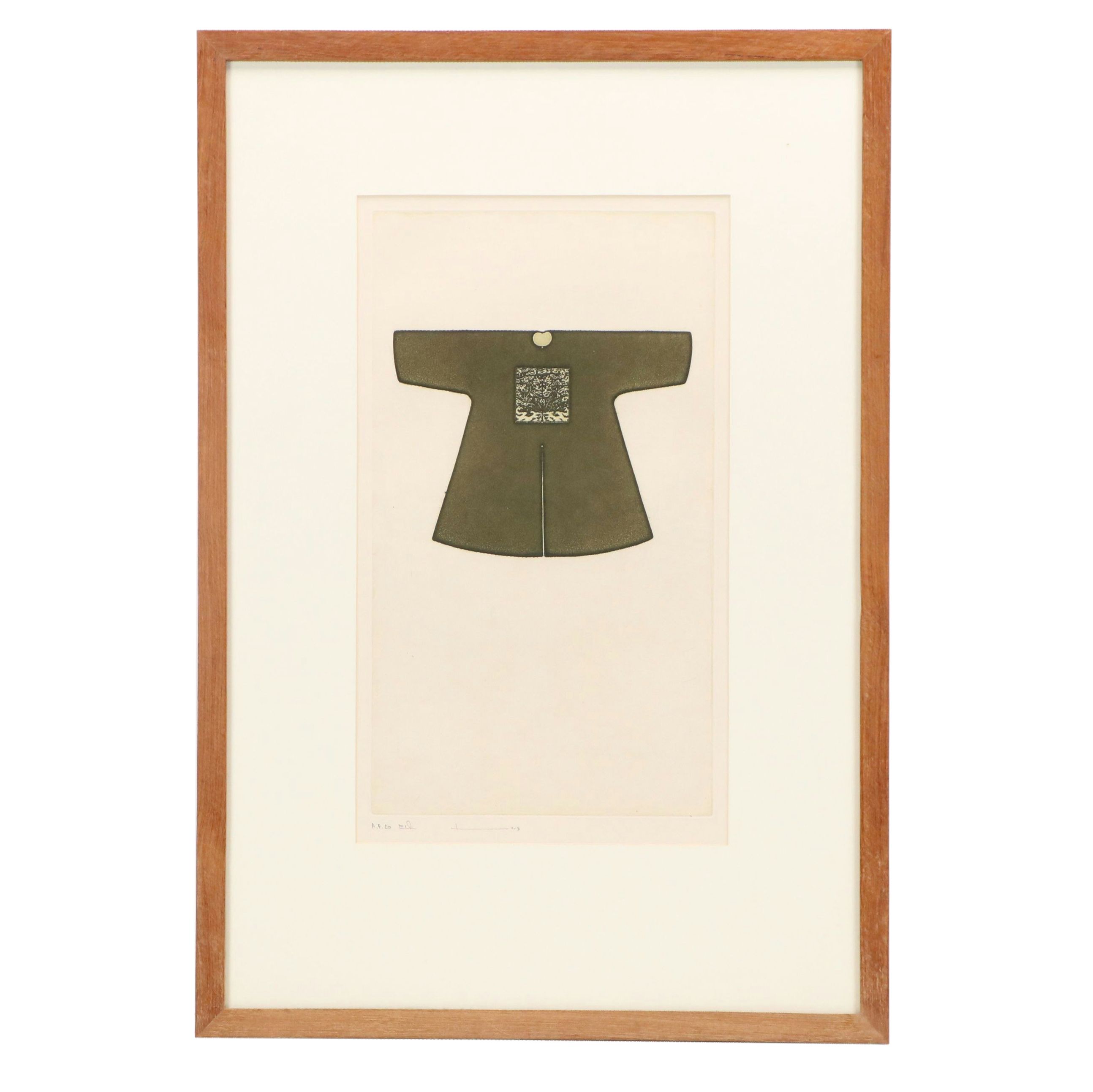 Vorakorn Metmanorom Etching of Traditional Chinese Costume, 2003