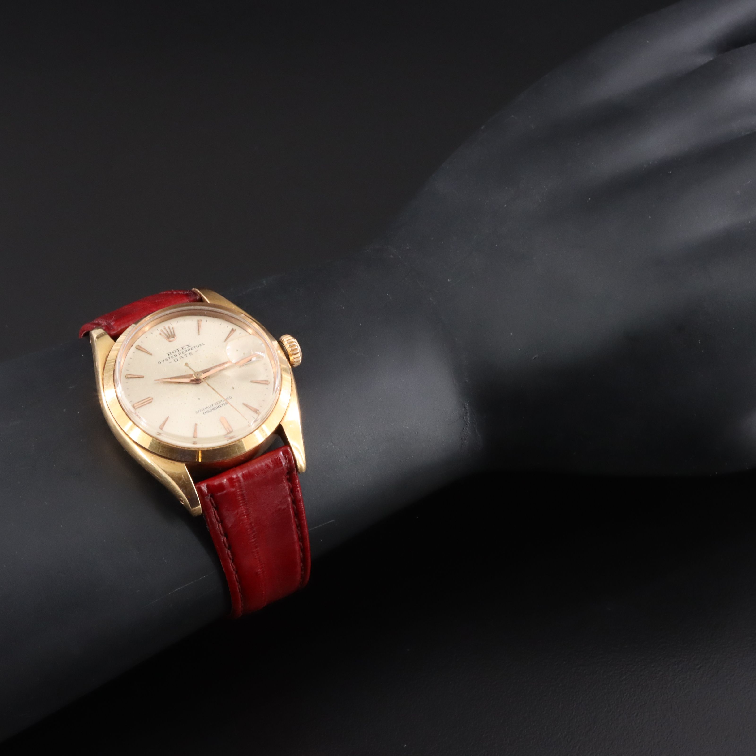 1956 Rolex Oyster Perpetual Date 18K Watch