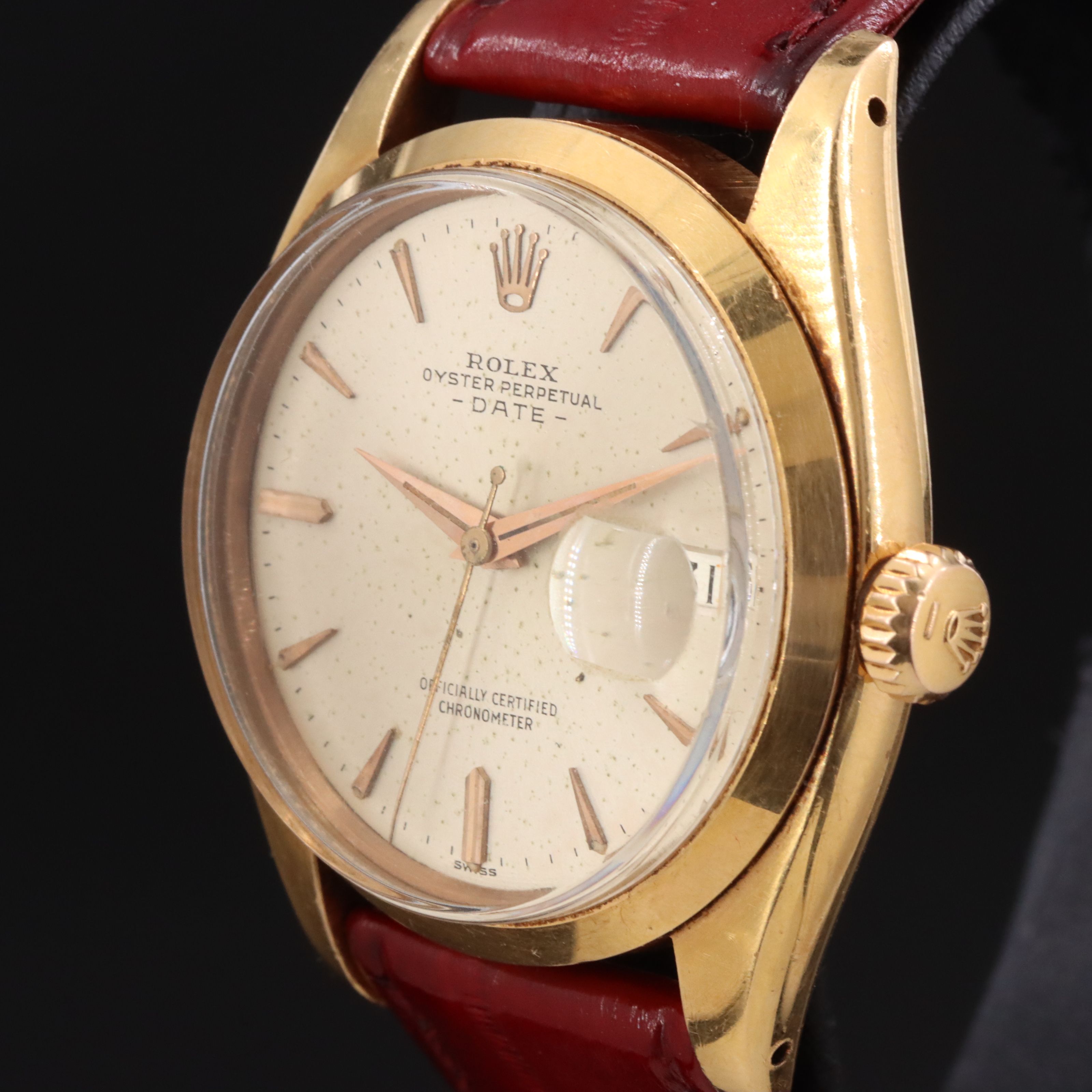 1956 Rolex Oyster Perpetual Date 18K Watch