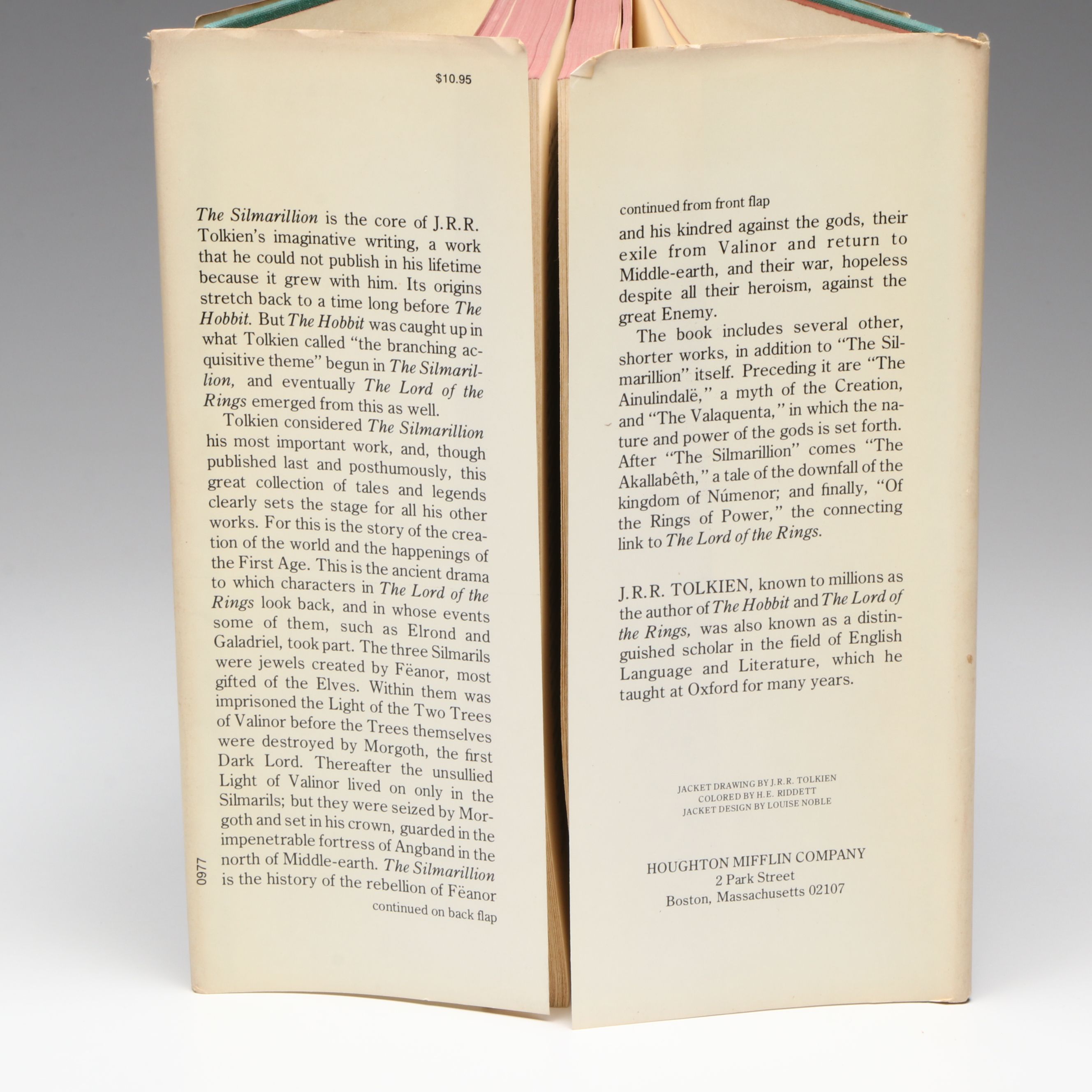 First American Printing "The Silmarillion" by J. R. R. Tolkien with Map, 1977