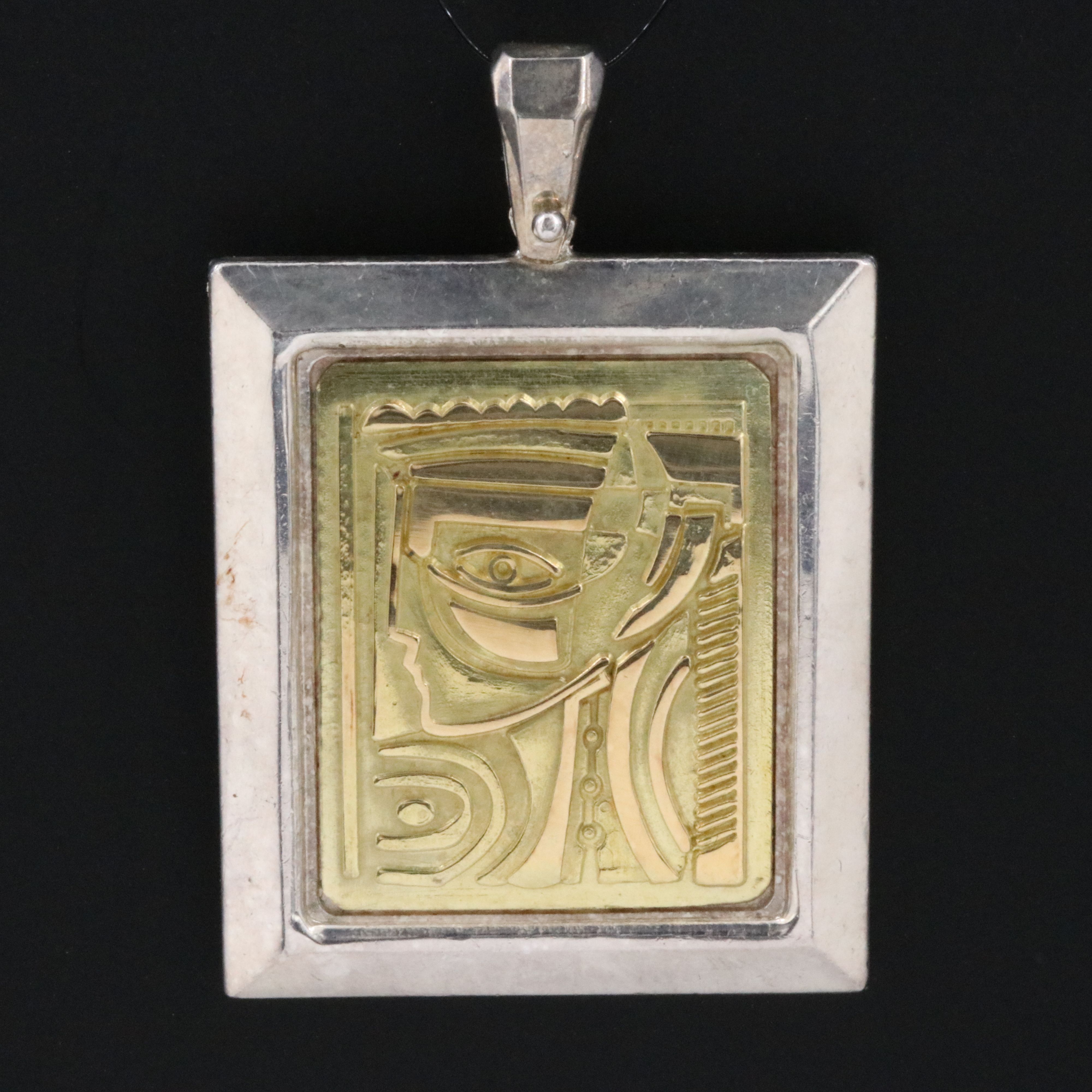 Anthony Quinn "Lady of Crete" Sterling and 18K Pendant