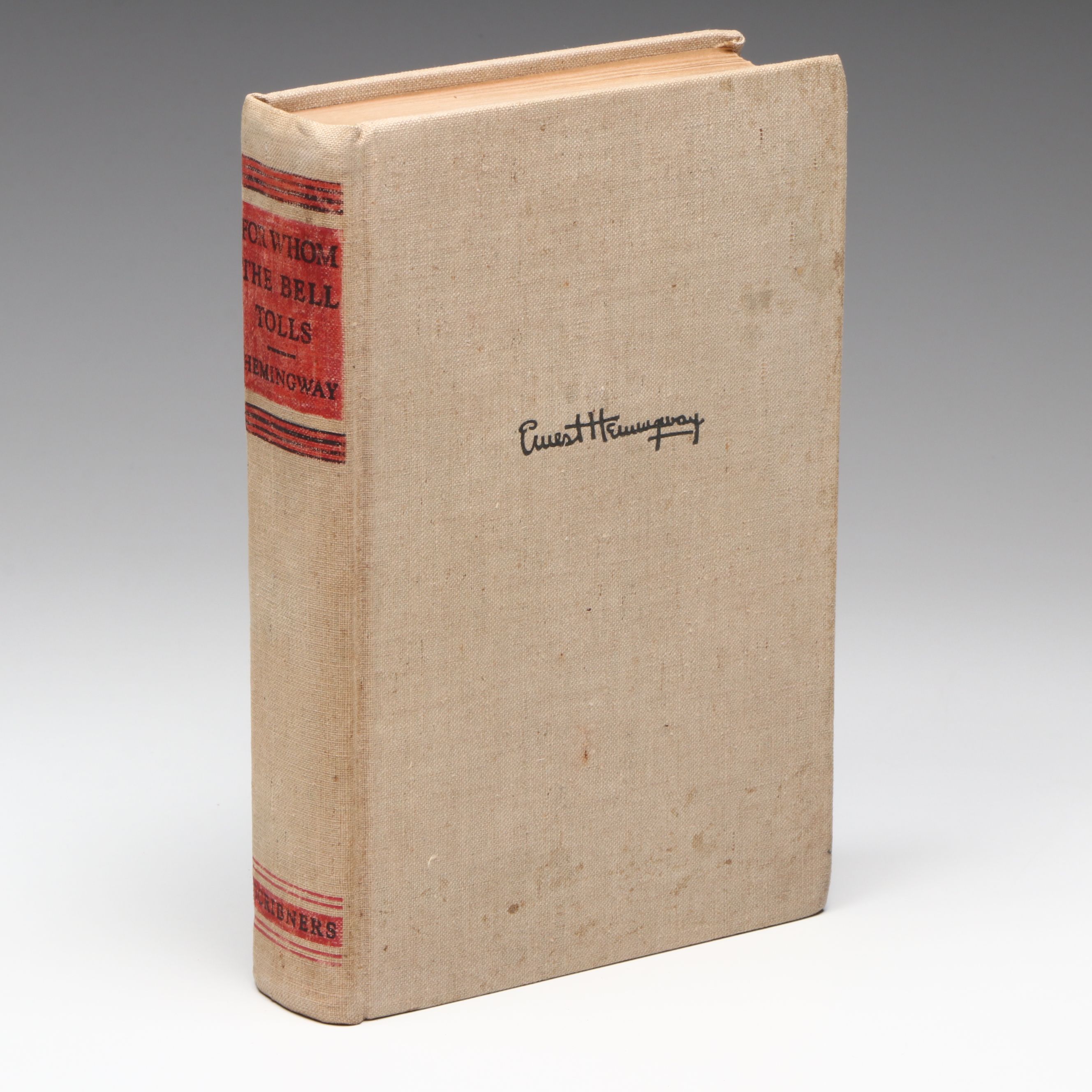 First Printing "For Whom the Bell Tolls" by Ernest Hemingway, 1940