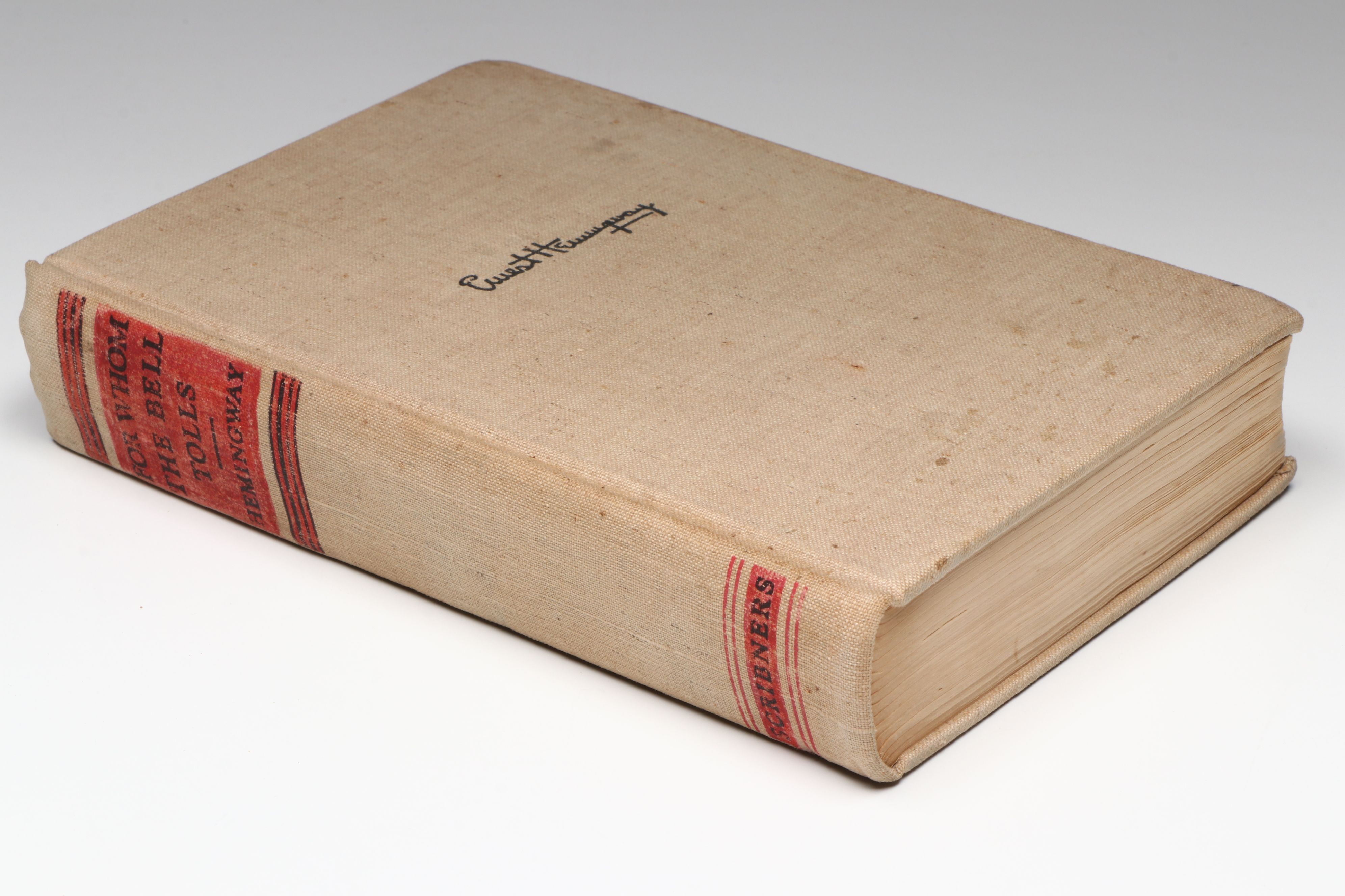 First Printing "For Whom the Bell Tolls" by Ernest Hemingway, 1940