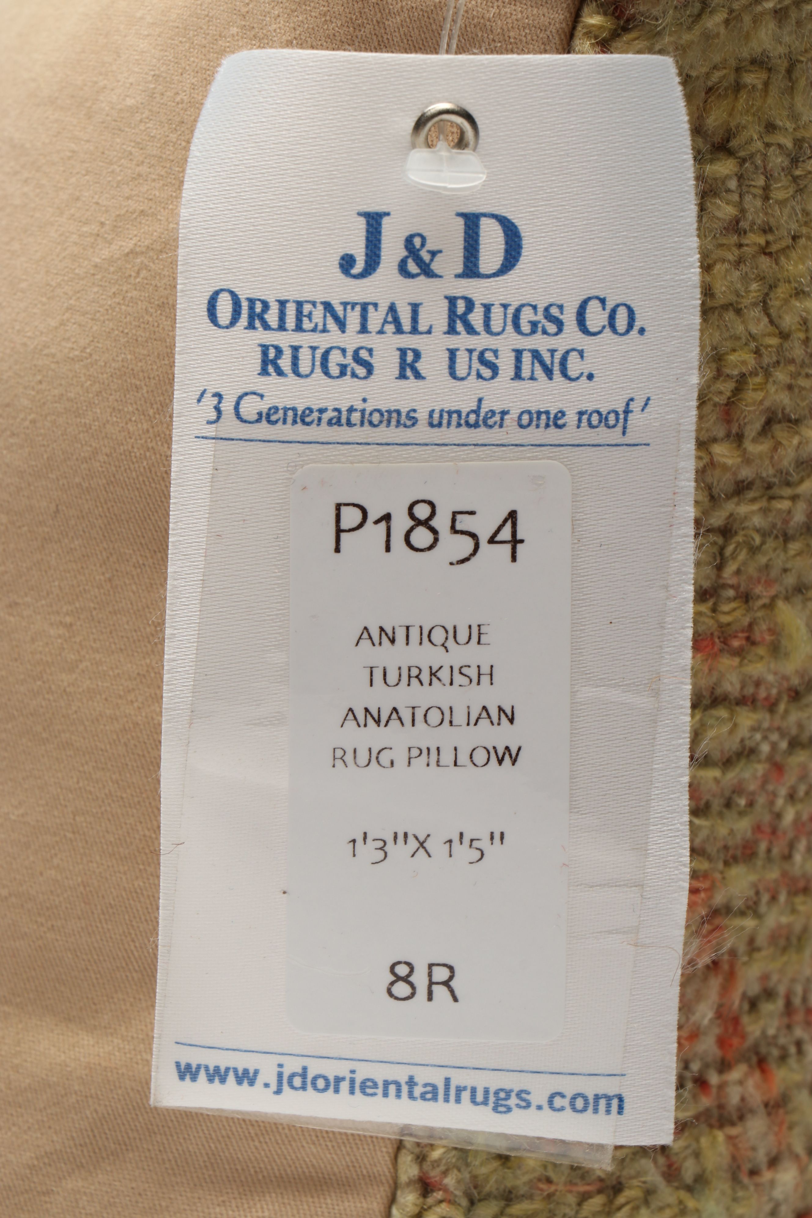 J & D Oriental Rugs Turkish Woven Wool Throw Pillows