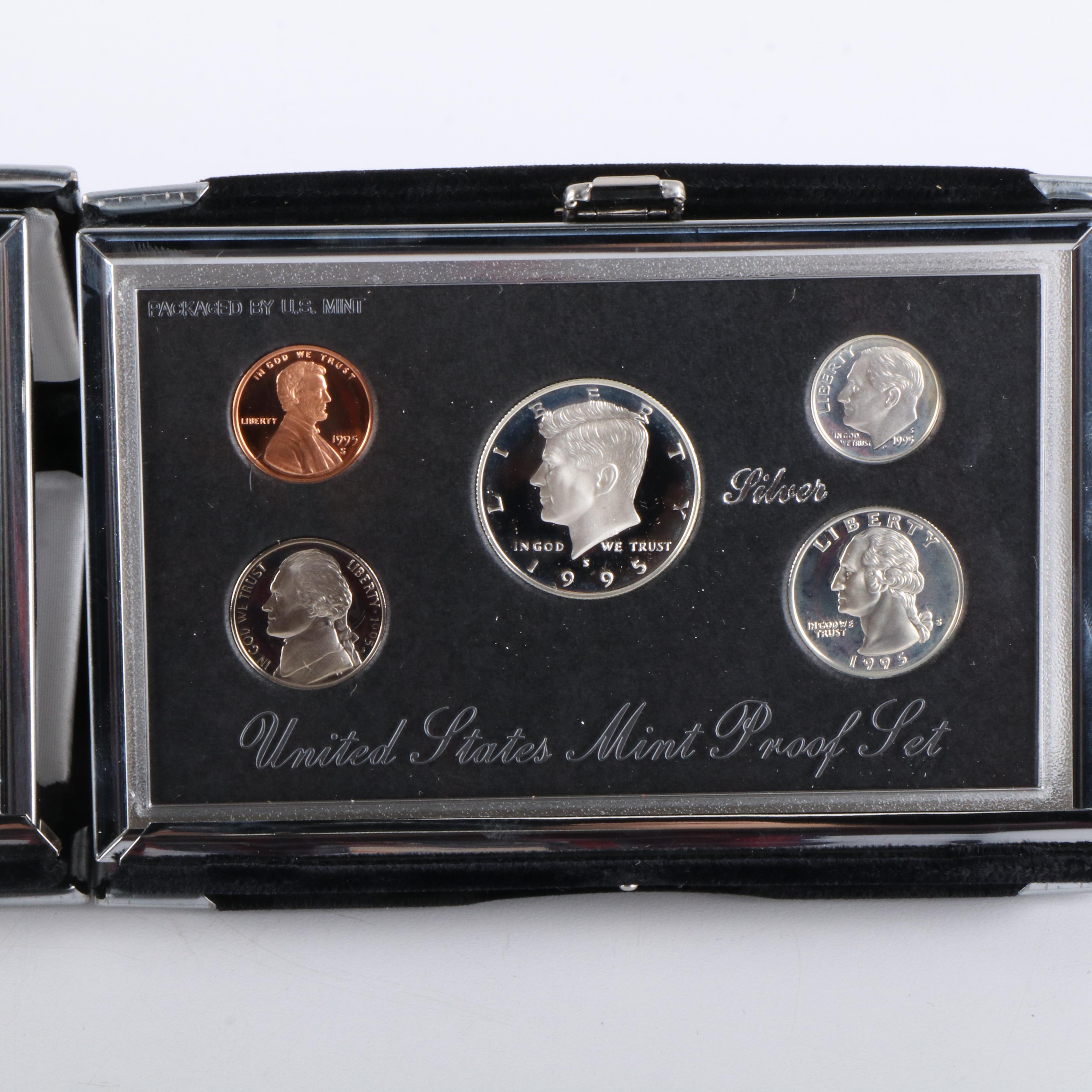 Two Modern Premier Silver Proof Sets 1994 and 1995