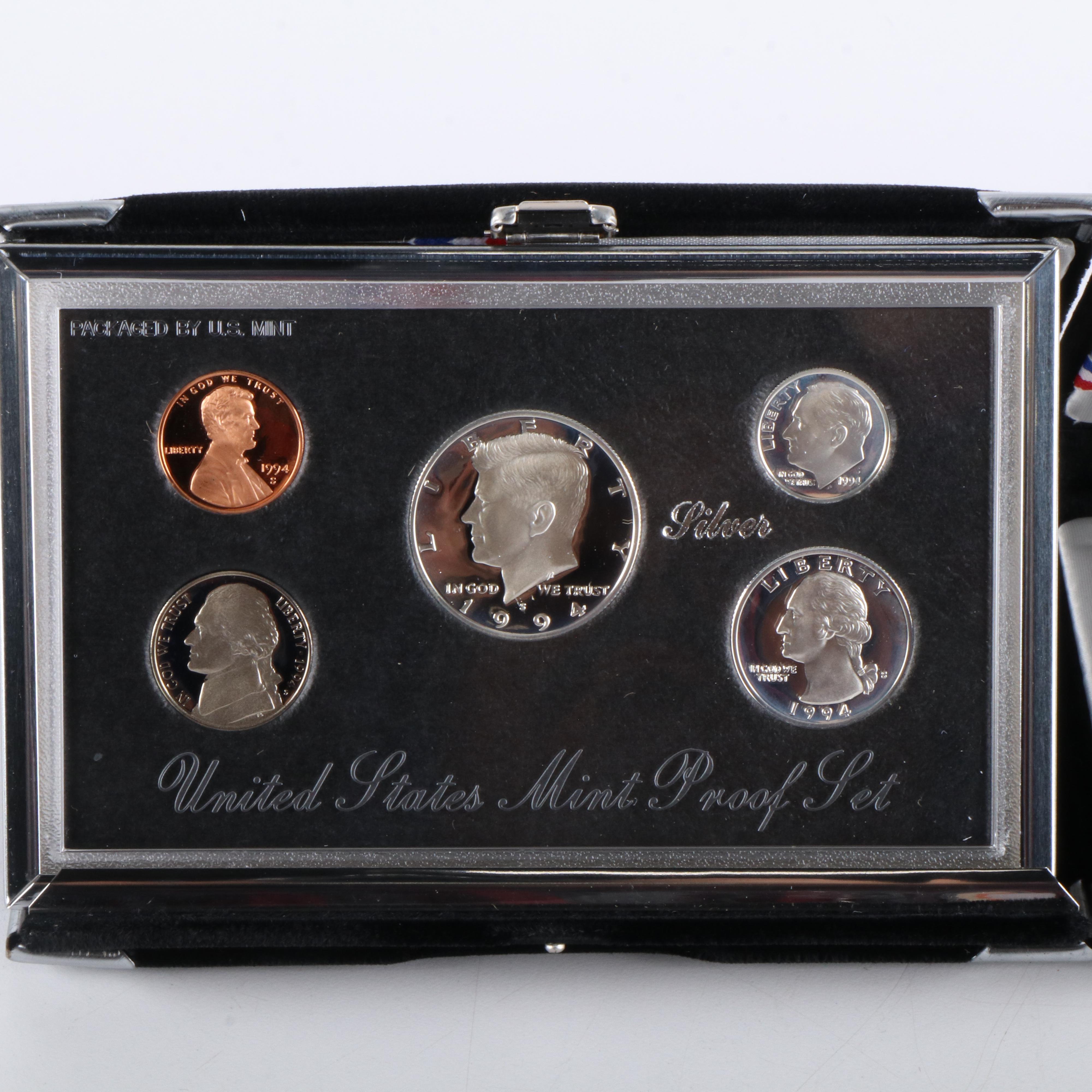 Two Modern Premier Silver Proof Sets 1994 and 1995