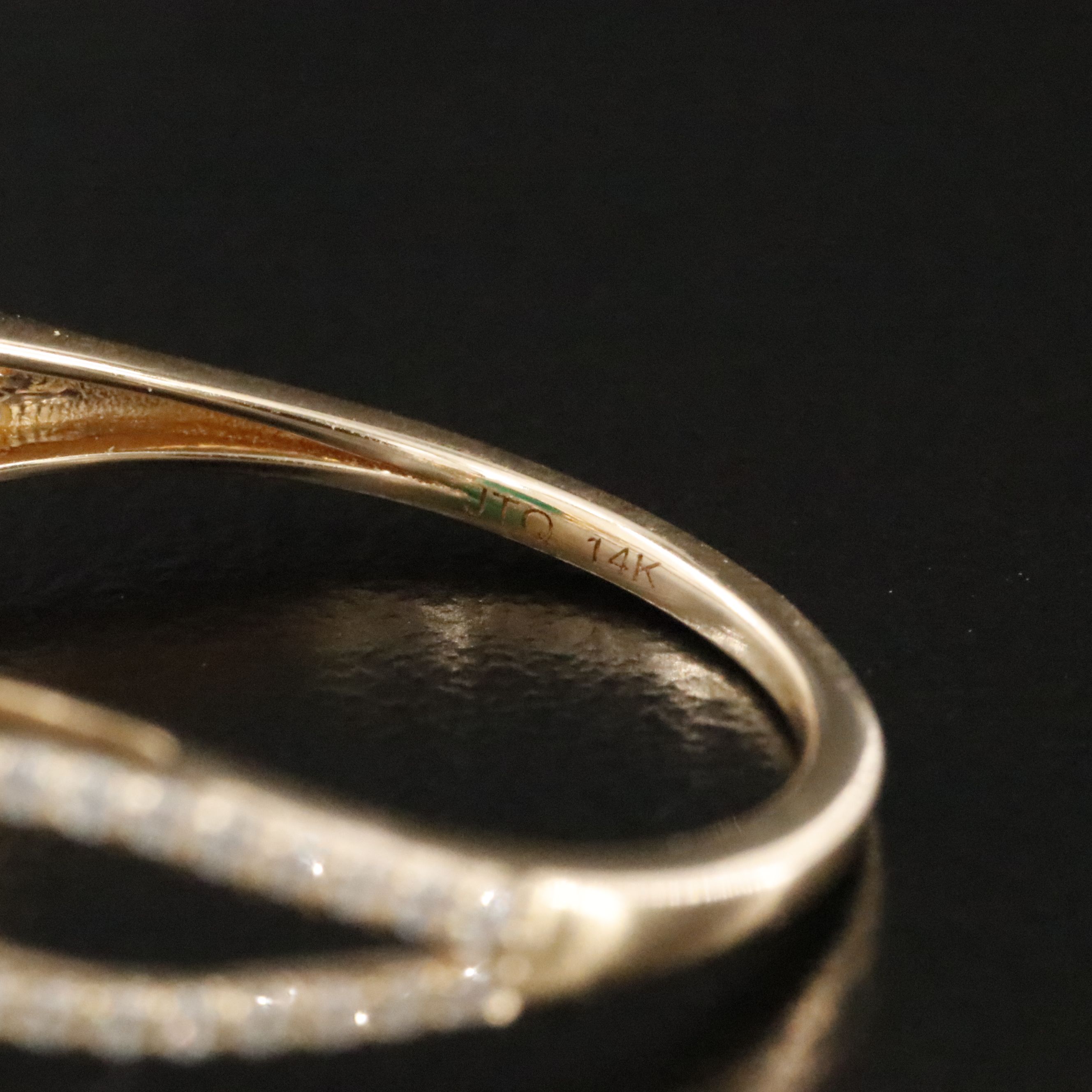 14K 2.03 CT Lab Grown Emerald and Moissanite Ring