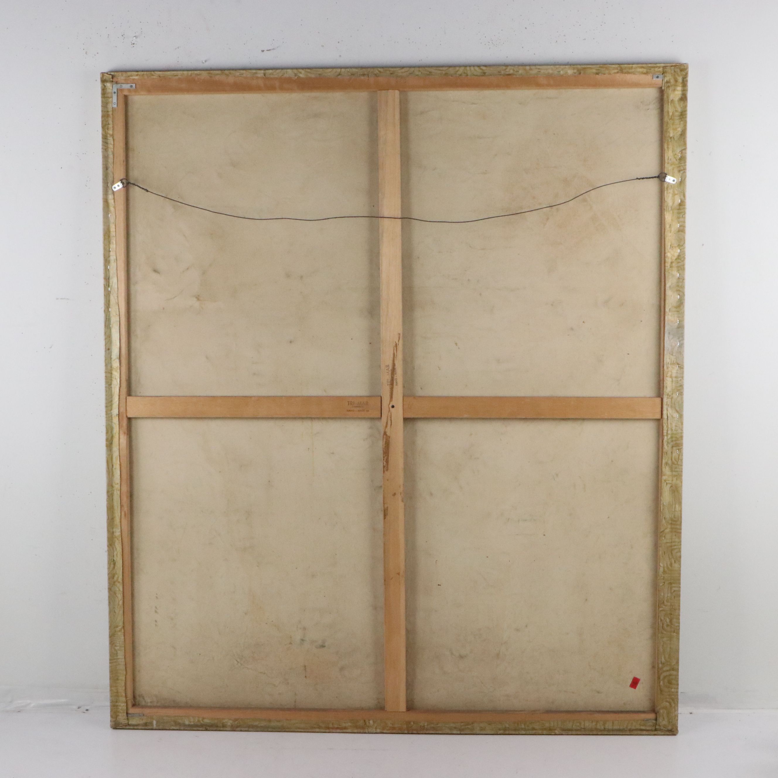 Bressler Mixed Media Painting of Head of David, 1987