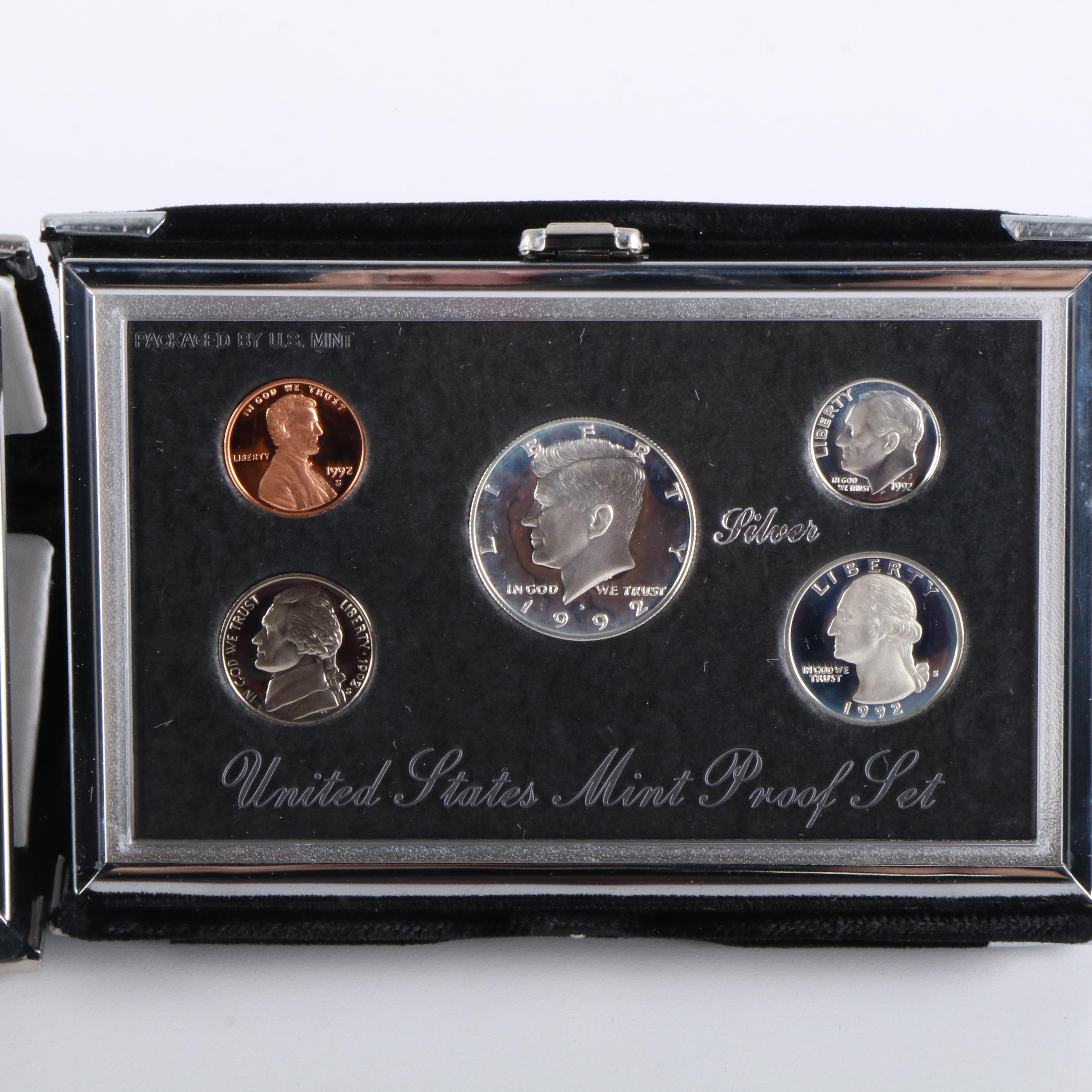 Two Modern Premier Slver Proof Sets, 1992 and 1993