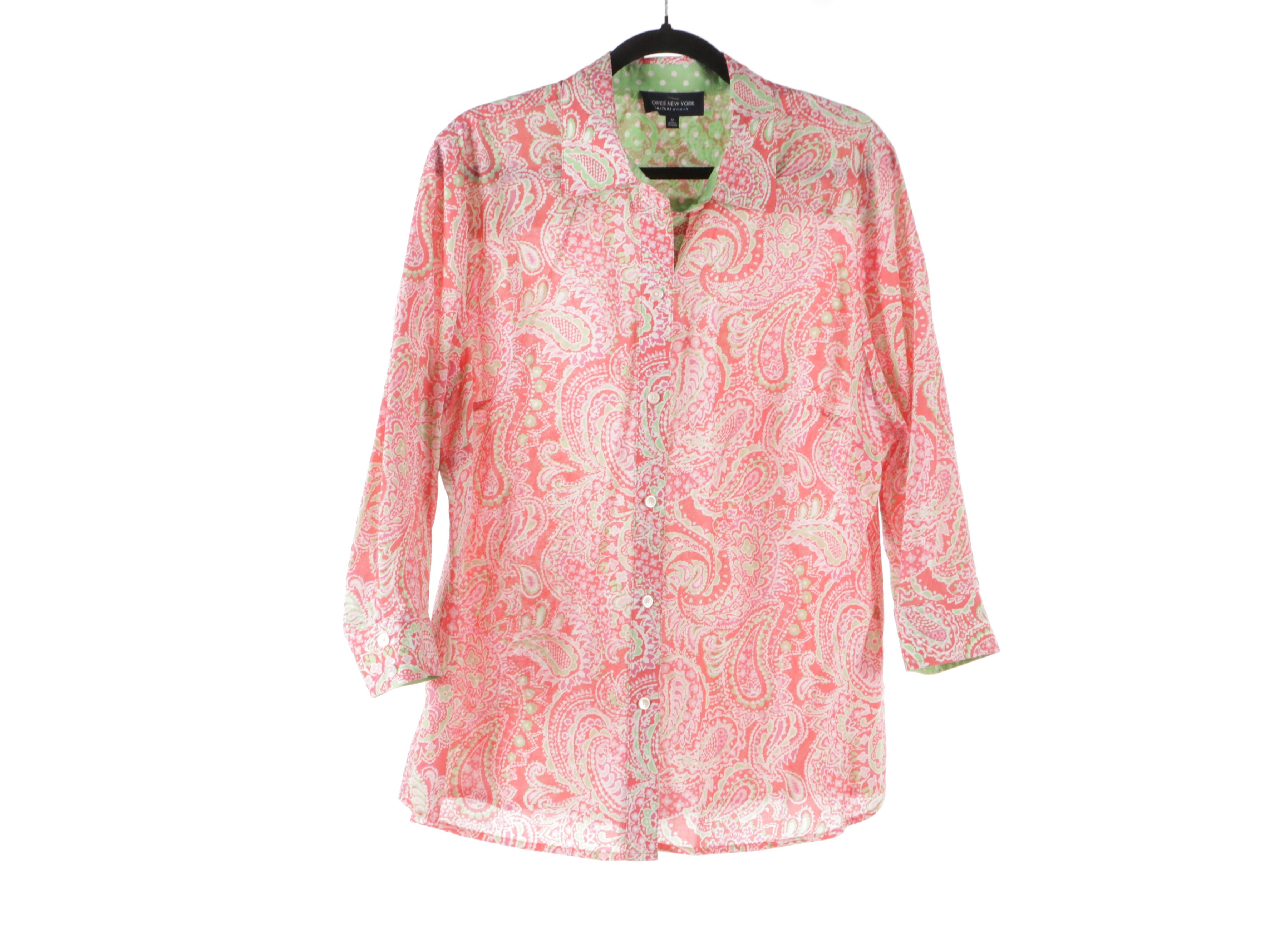 Chicos and Jones New York Button-Up Shirts with Other Tank Tops & T-Shirt