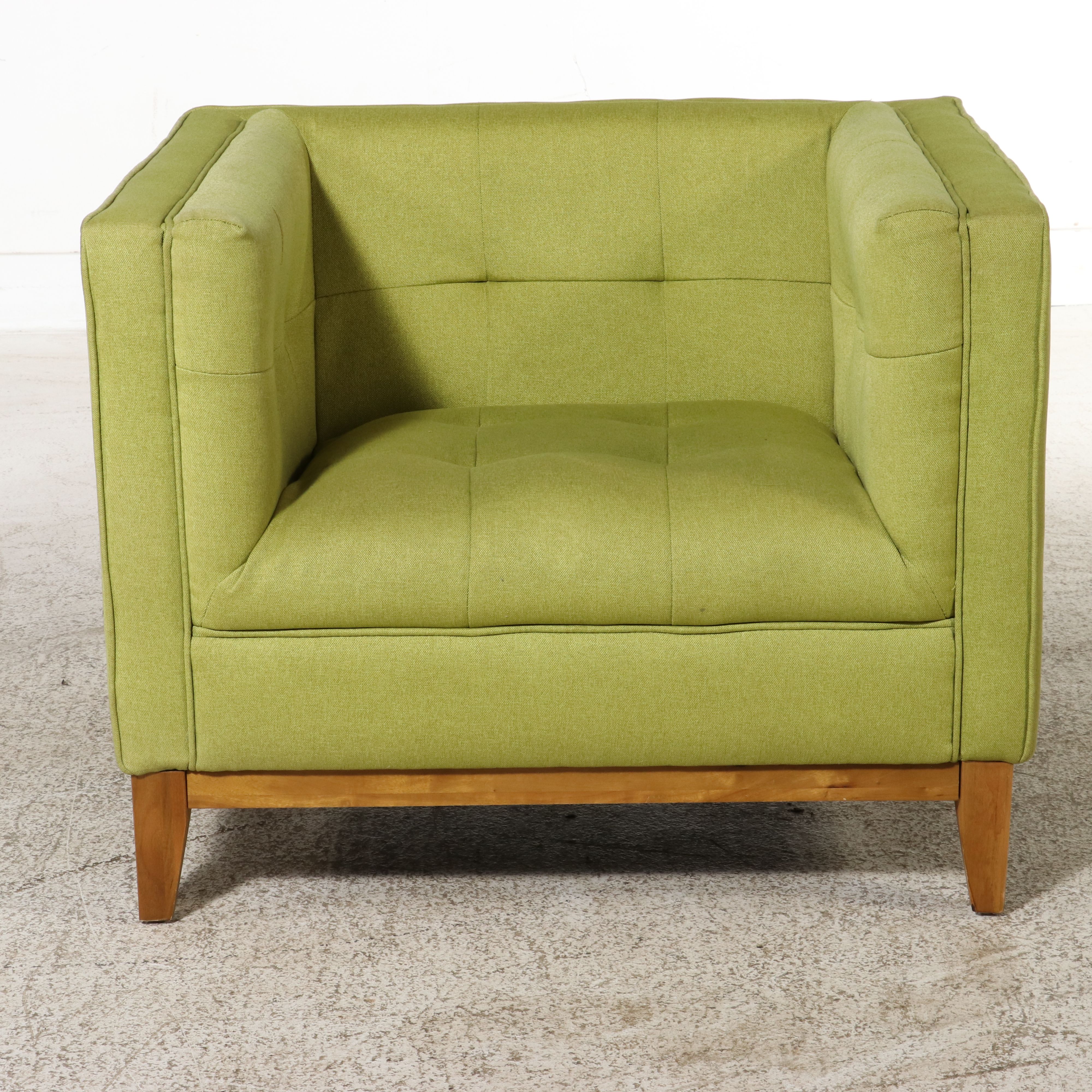 Moe's Home Collection Mid Century Modern Style Tuxedo Chair, 21st Century