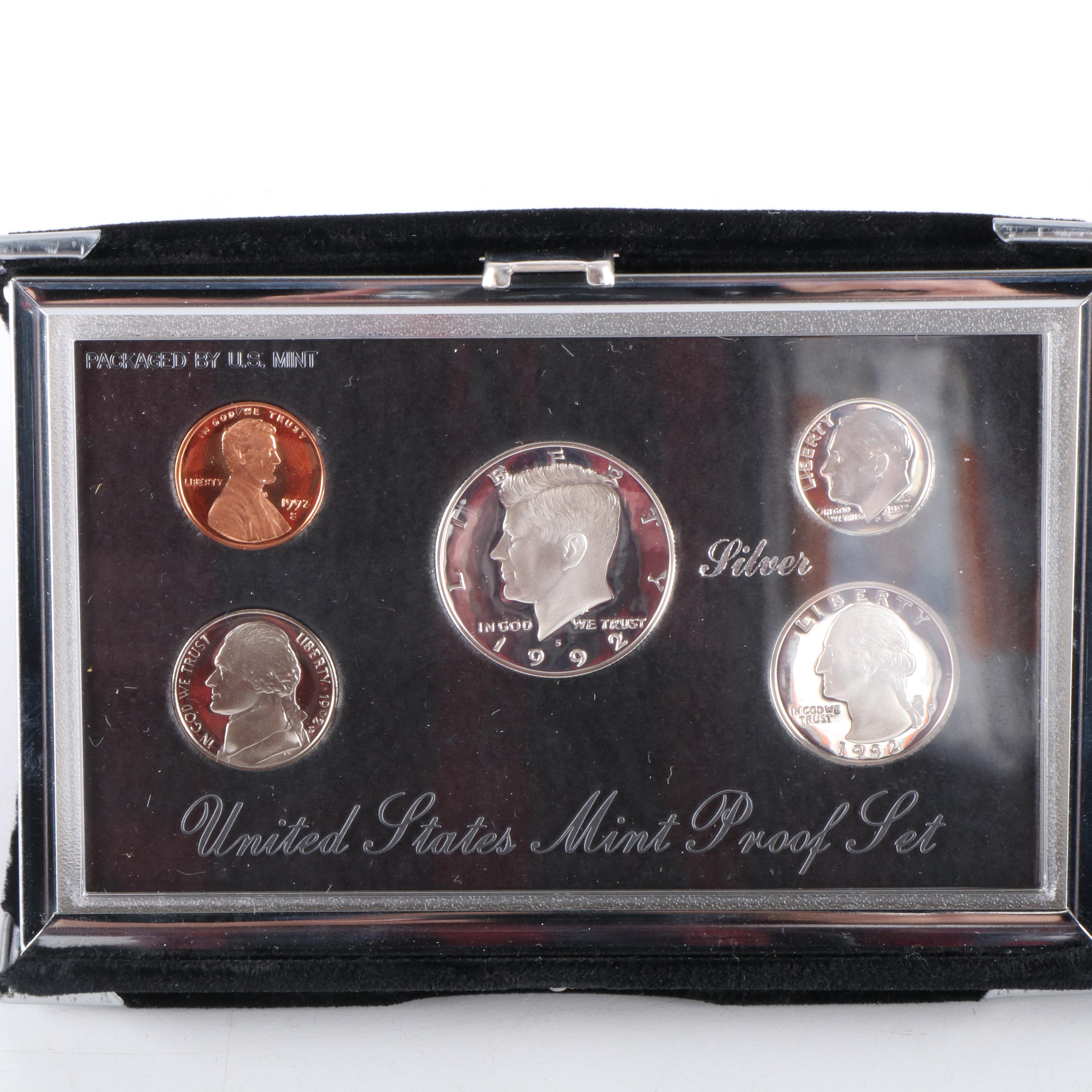 Two Modern Premier Silver Proof Sets 1992 and 1994