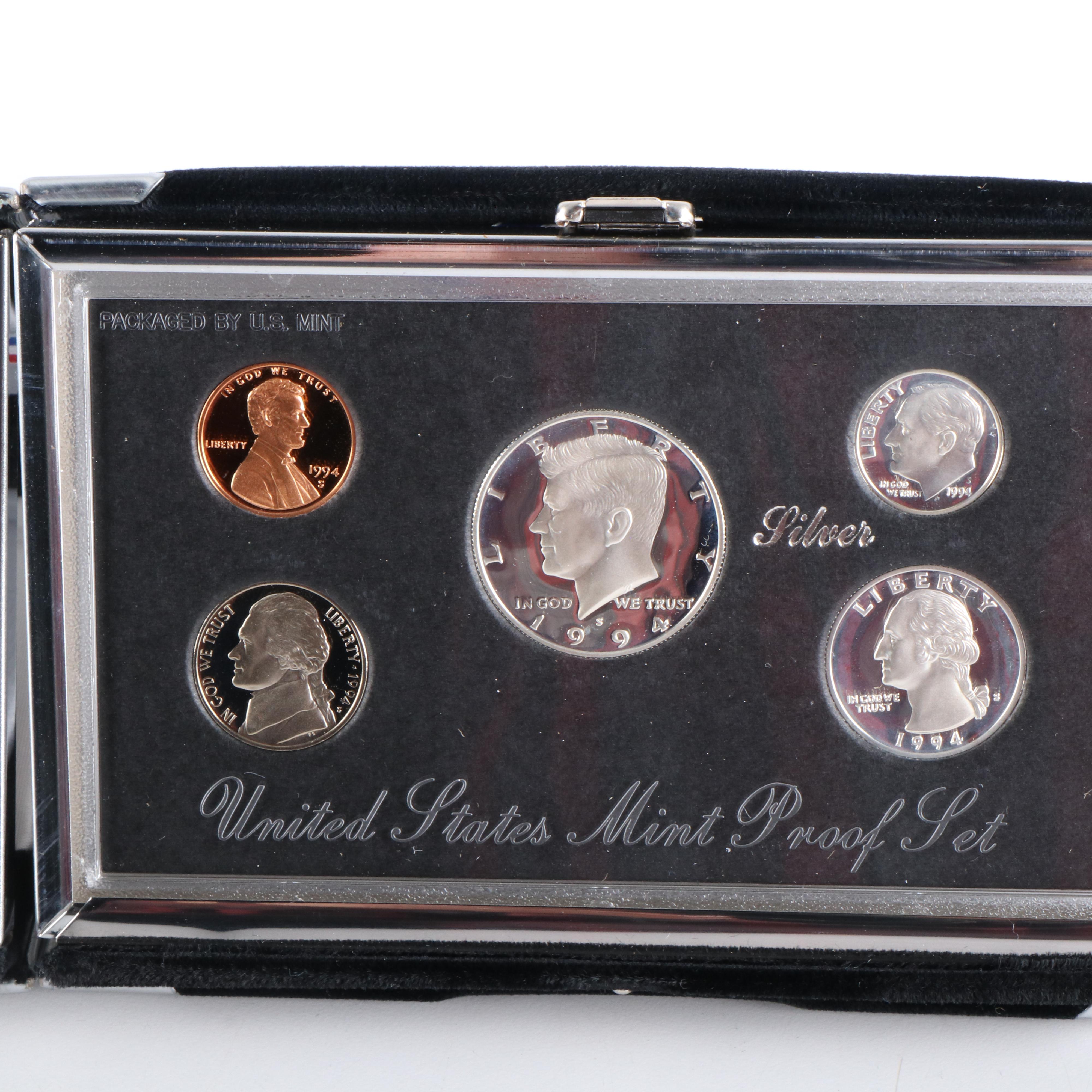 Two Modern Premier Silver Proof Sets 1992 and 1994