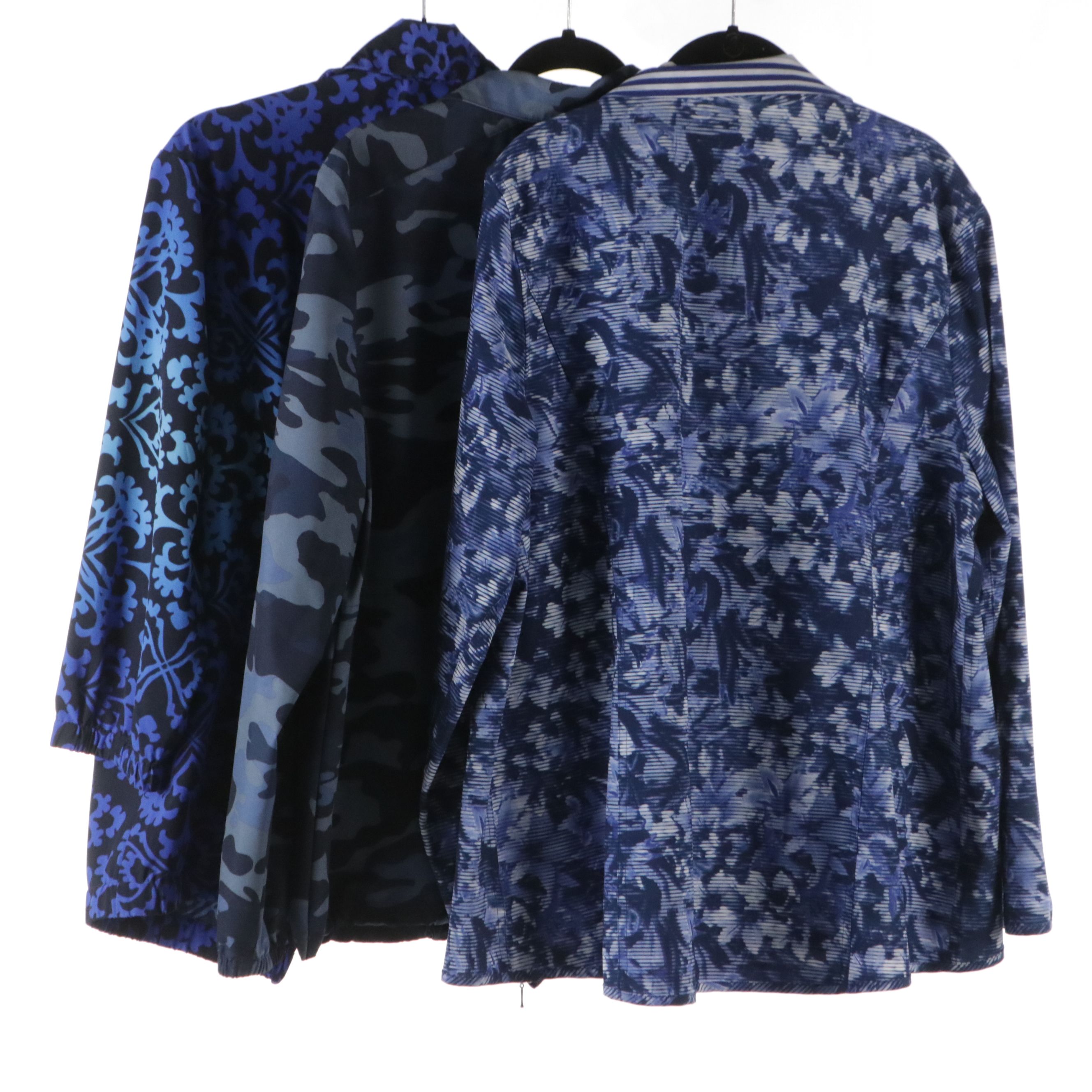 Chico's Printed Zipper Front Jackets and Tank Top