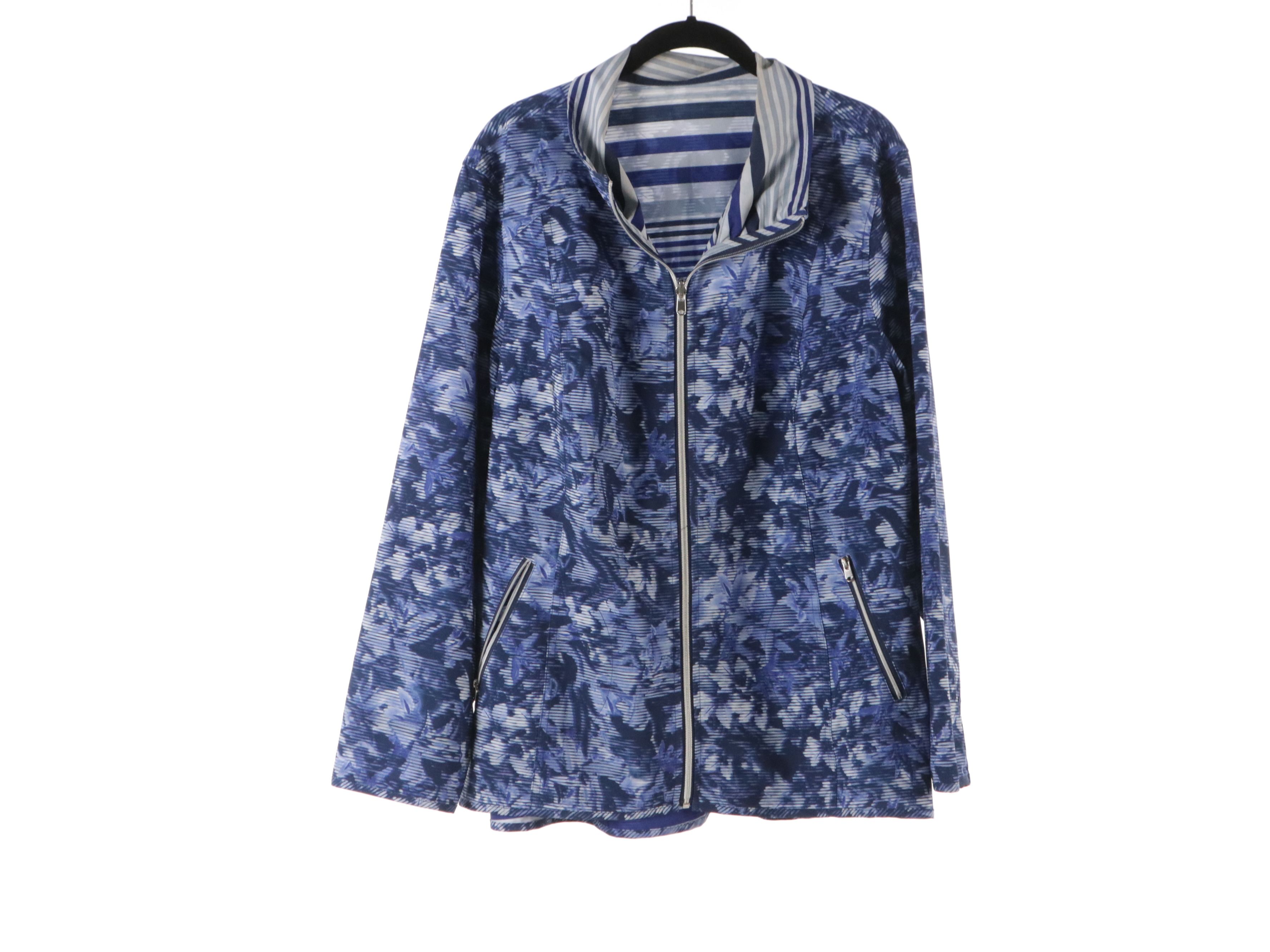 Chico's Printed Zipper Front Jackets and Tank Top