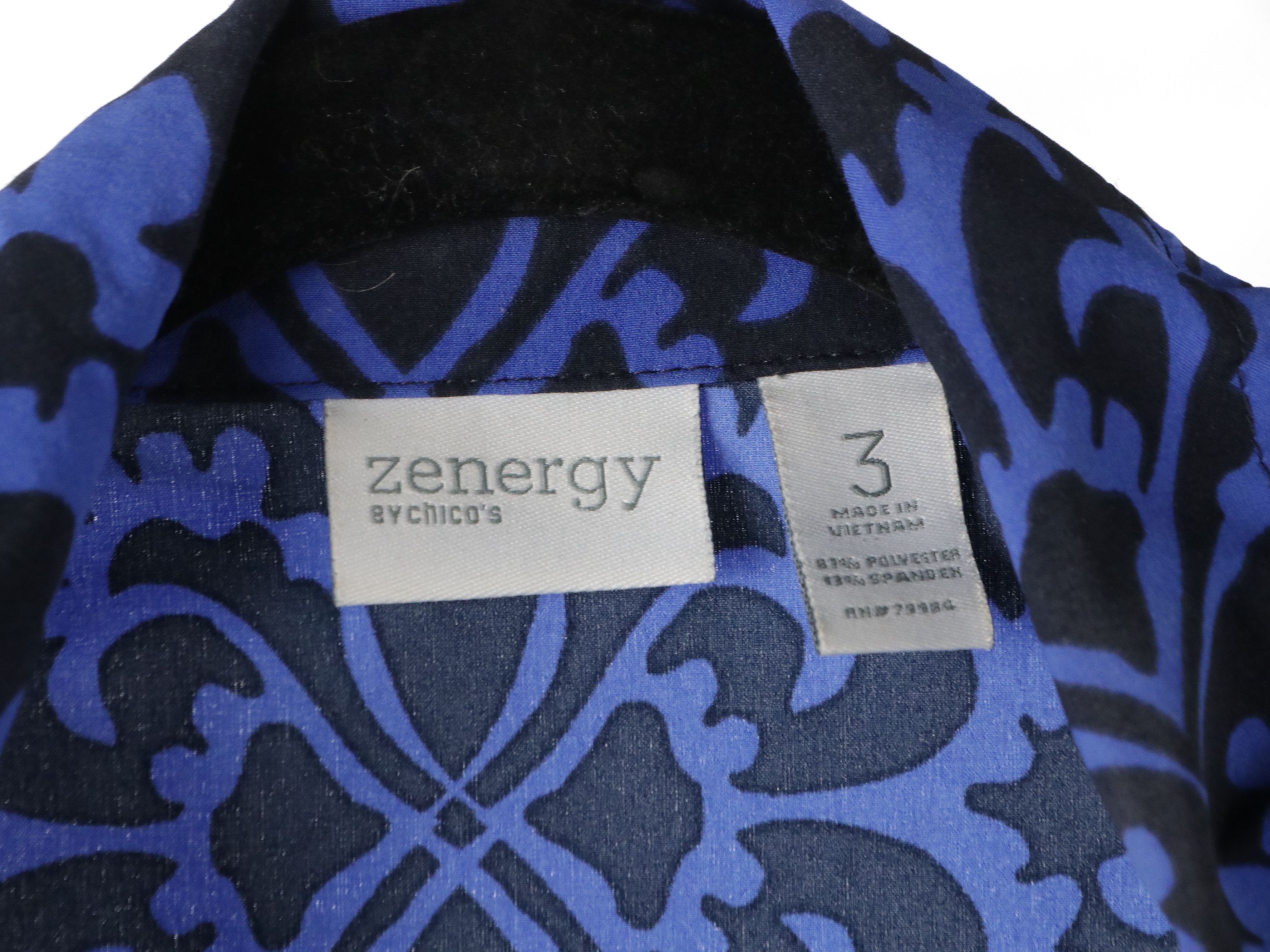 Chico's Printed Zipper Front Jackets and Tank Top