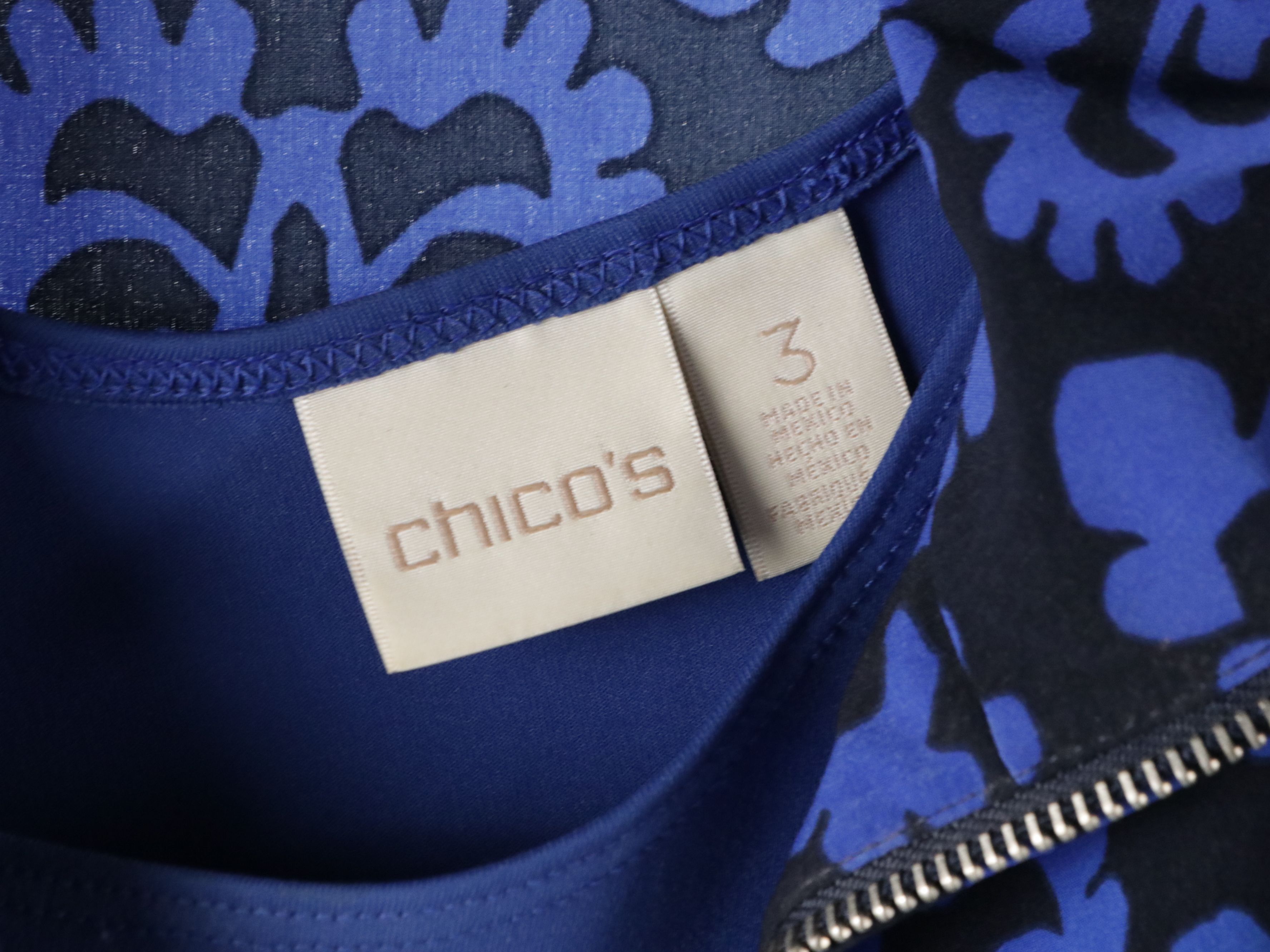 Chico's Printed Zipper Front Jackets and Tank Top