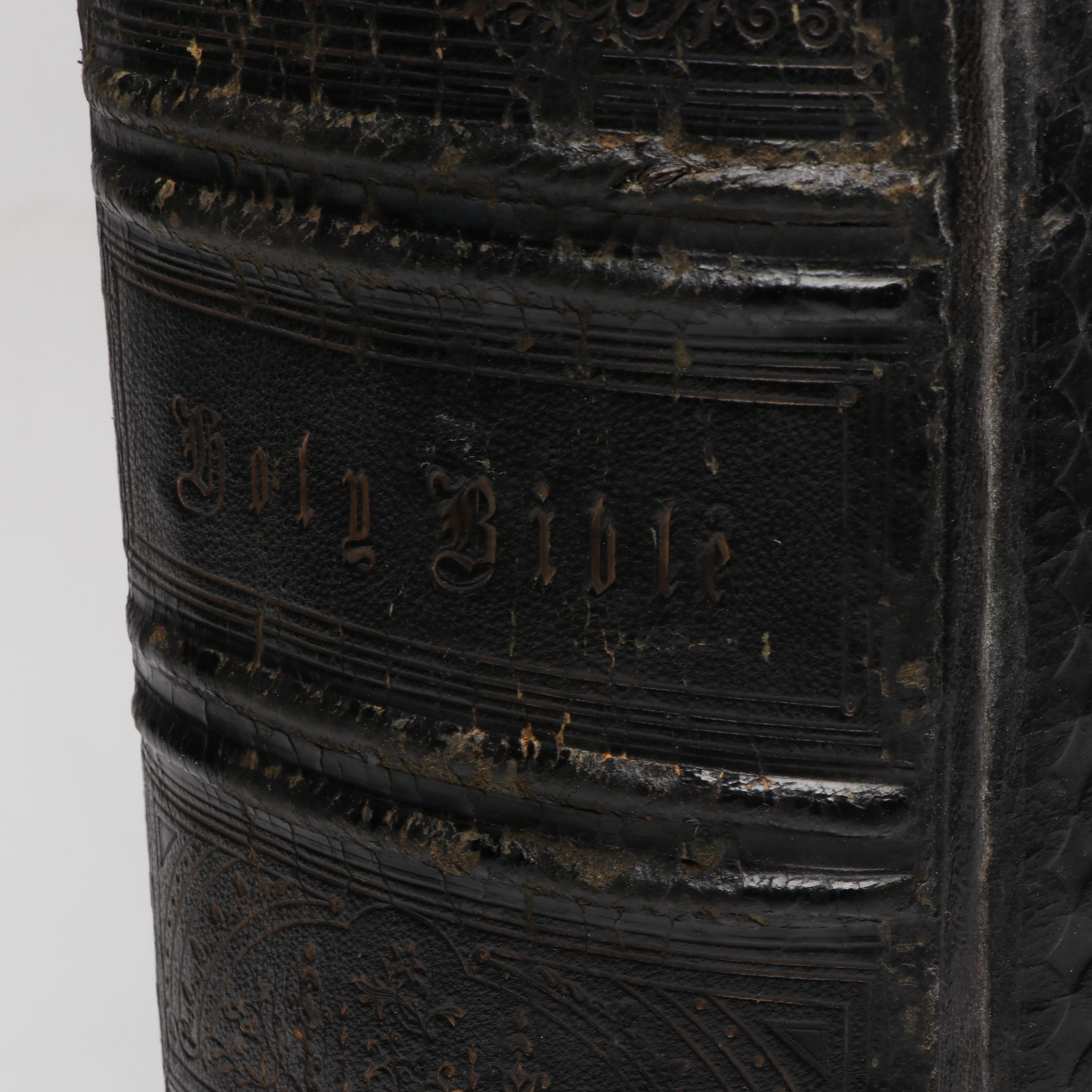 Finely Bound Self-Interpreting Bible Introduced by John Brown, Mid-19th Century
