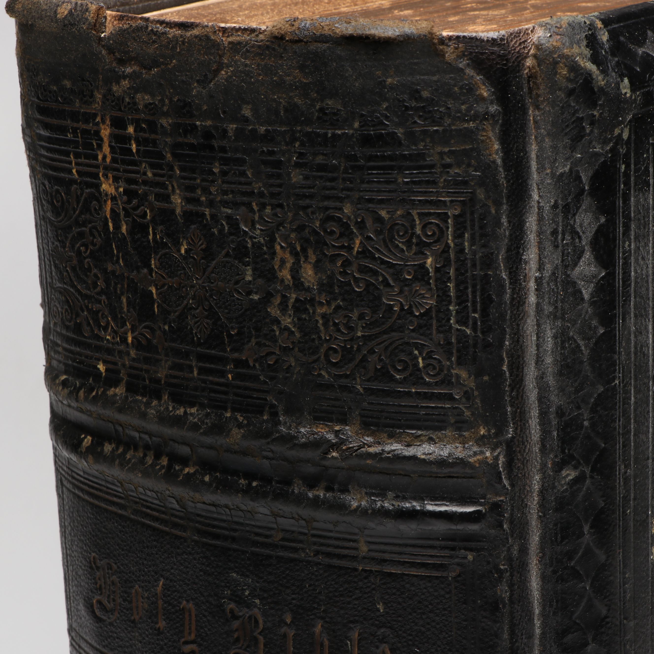 Finely Bound Self-Interpreting Bible Introduced by John Brown, Mid-19th Century