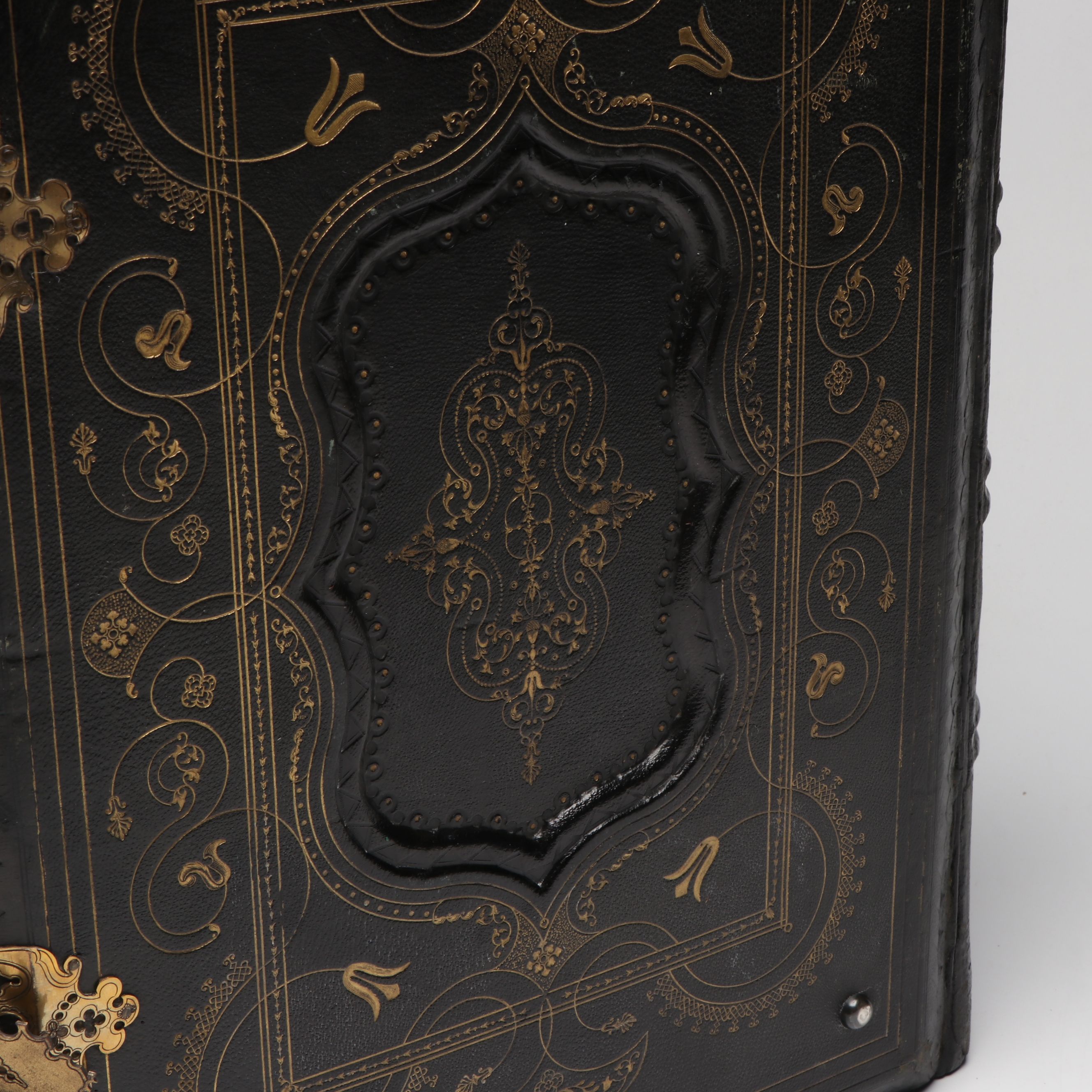 Finely Bound Self-Interpreting Bible Introduced by John Brown, Mid-19th Century